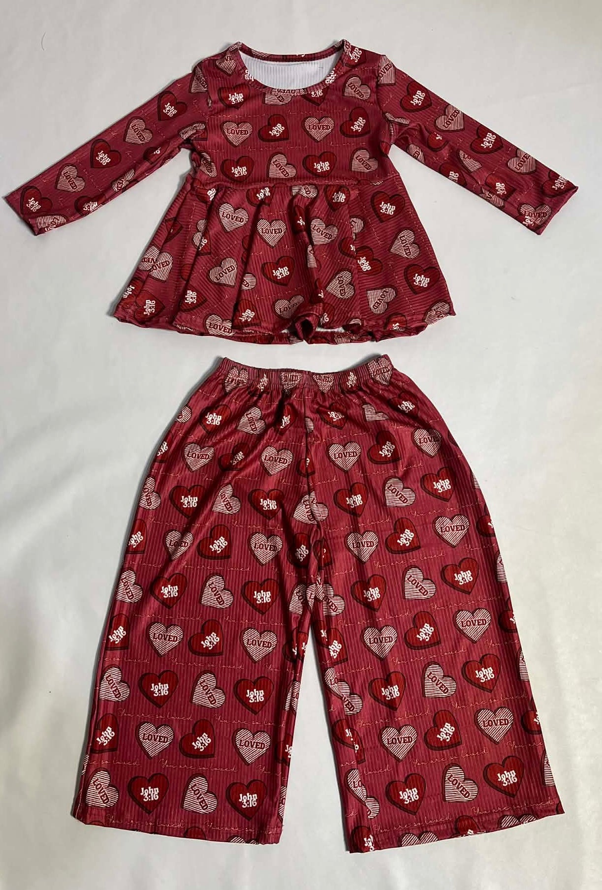 You are so loved ribbed lounge set