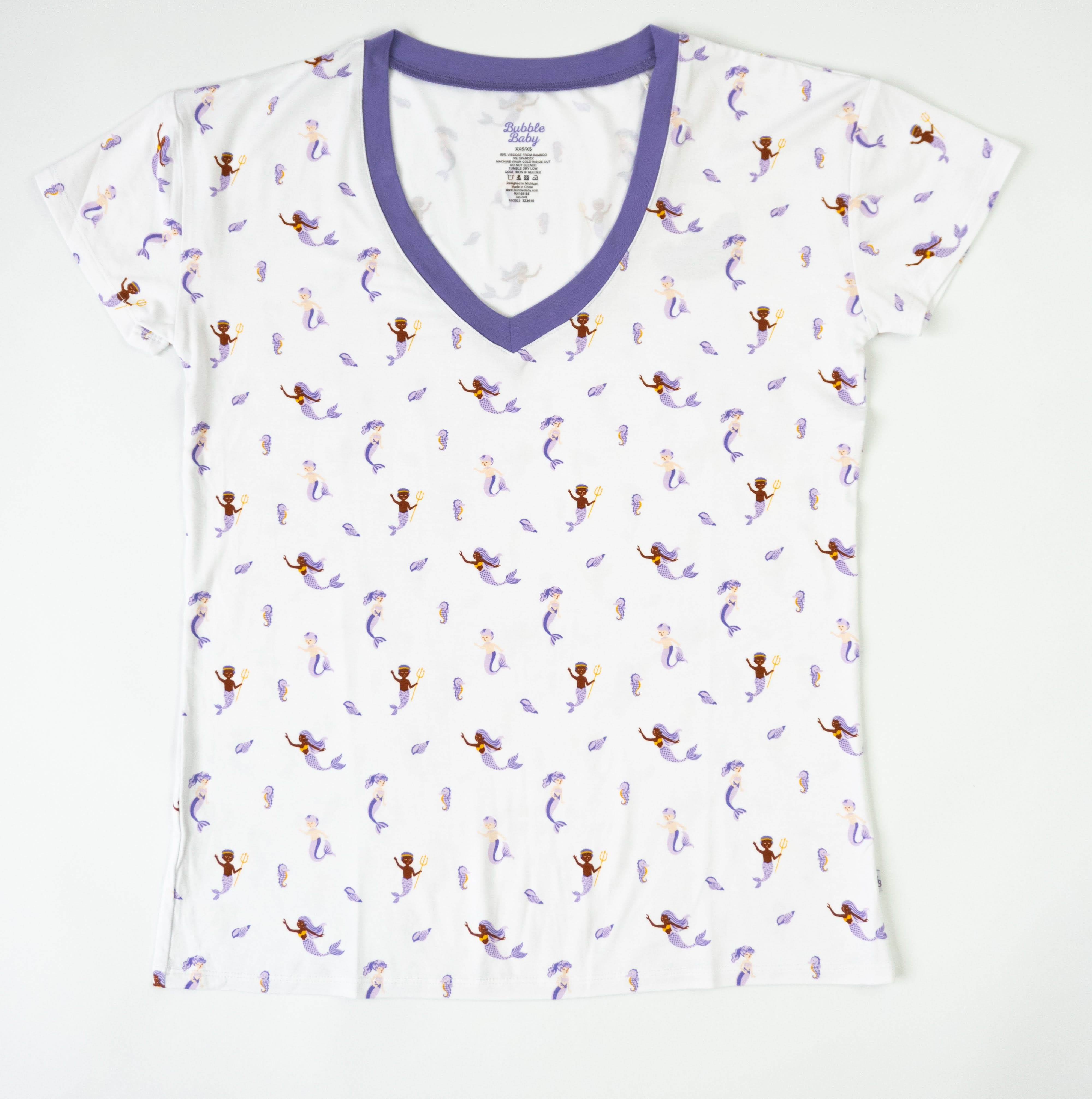 Mermaid | Adult Short Sleeve V Neck