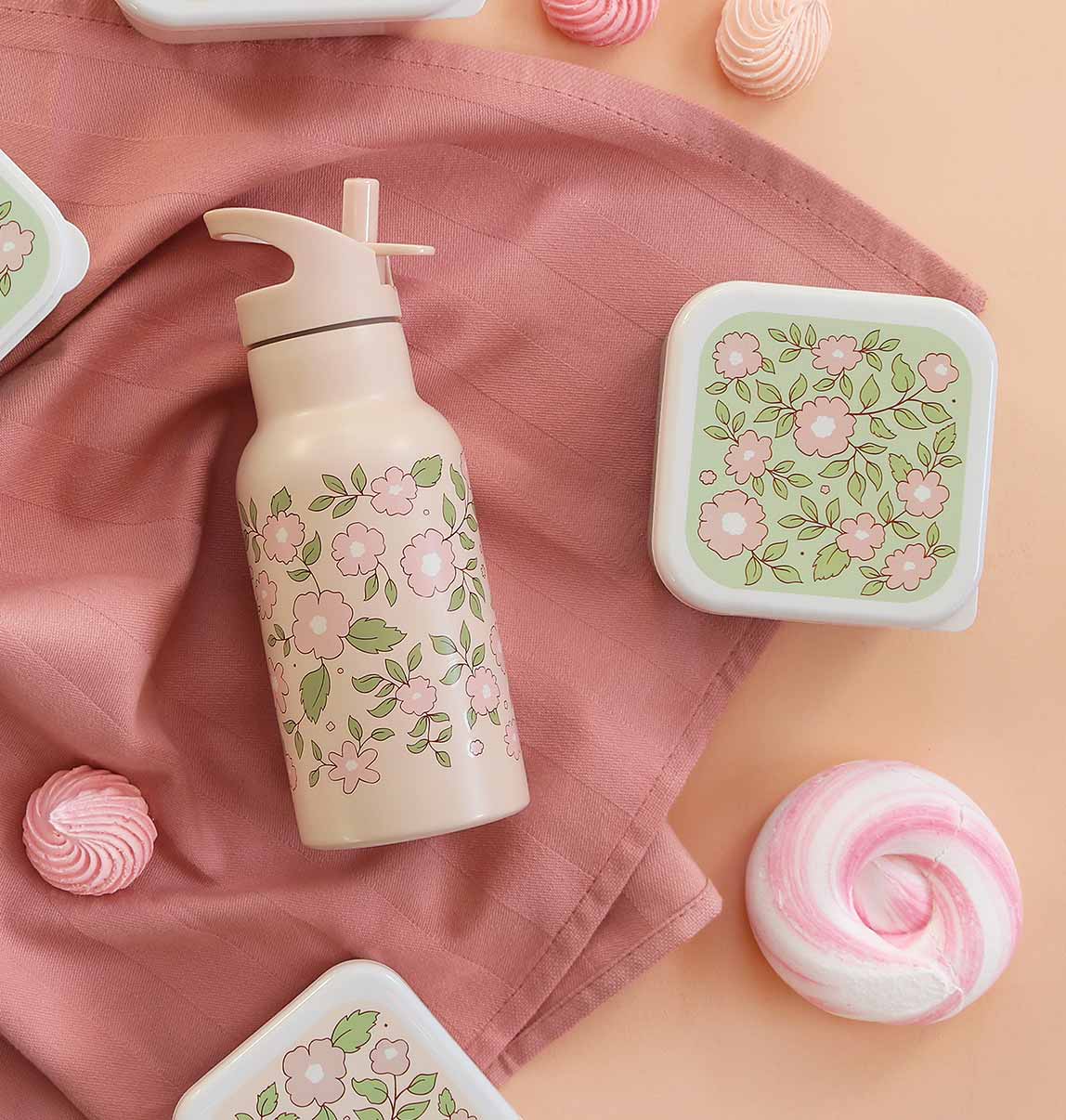 Kids Stainless Steel Drink/Water Bottle - Blossoms