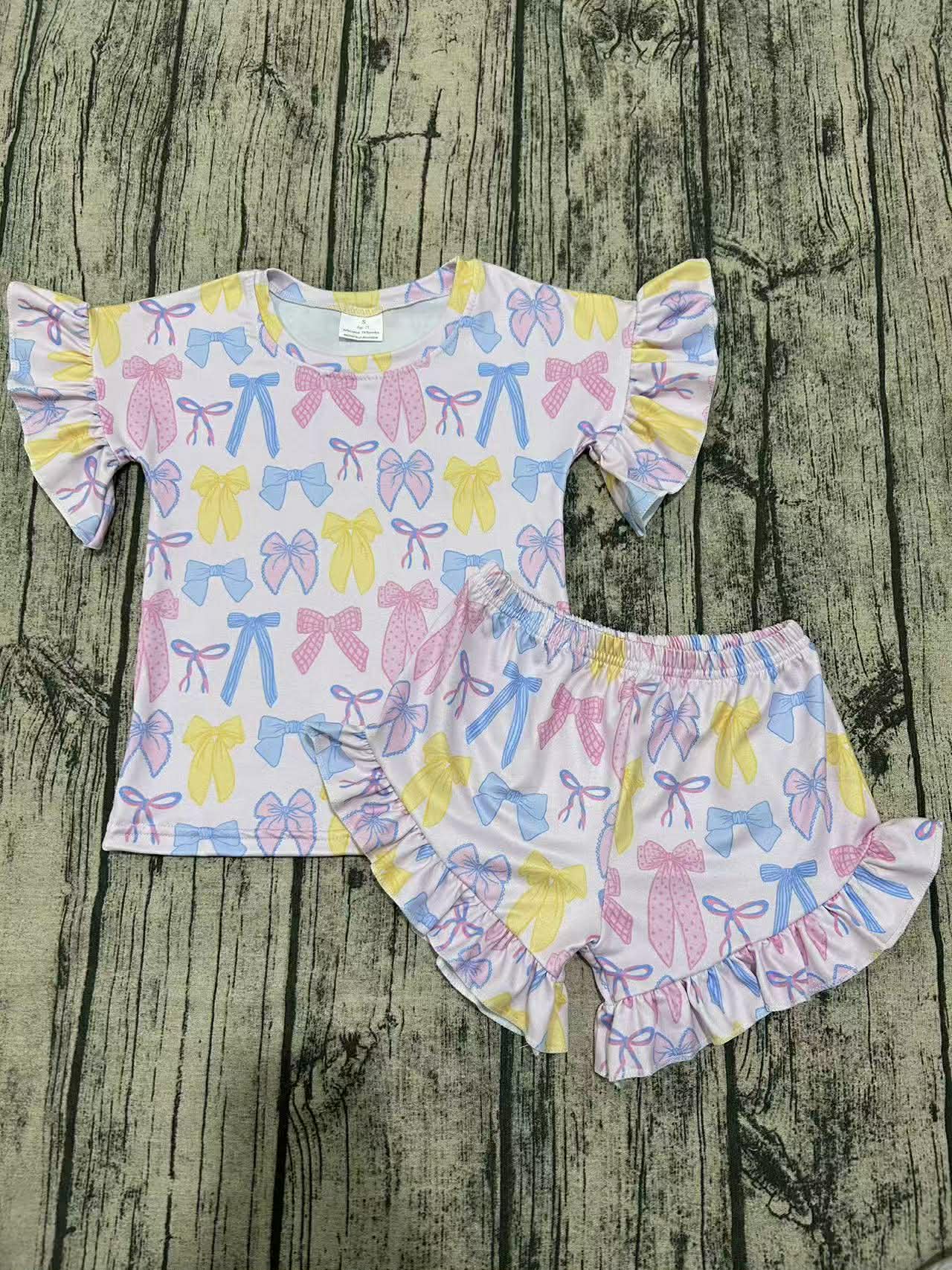 Easter bows Ruffle set