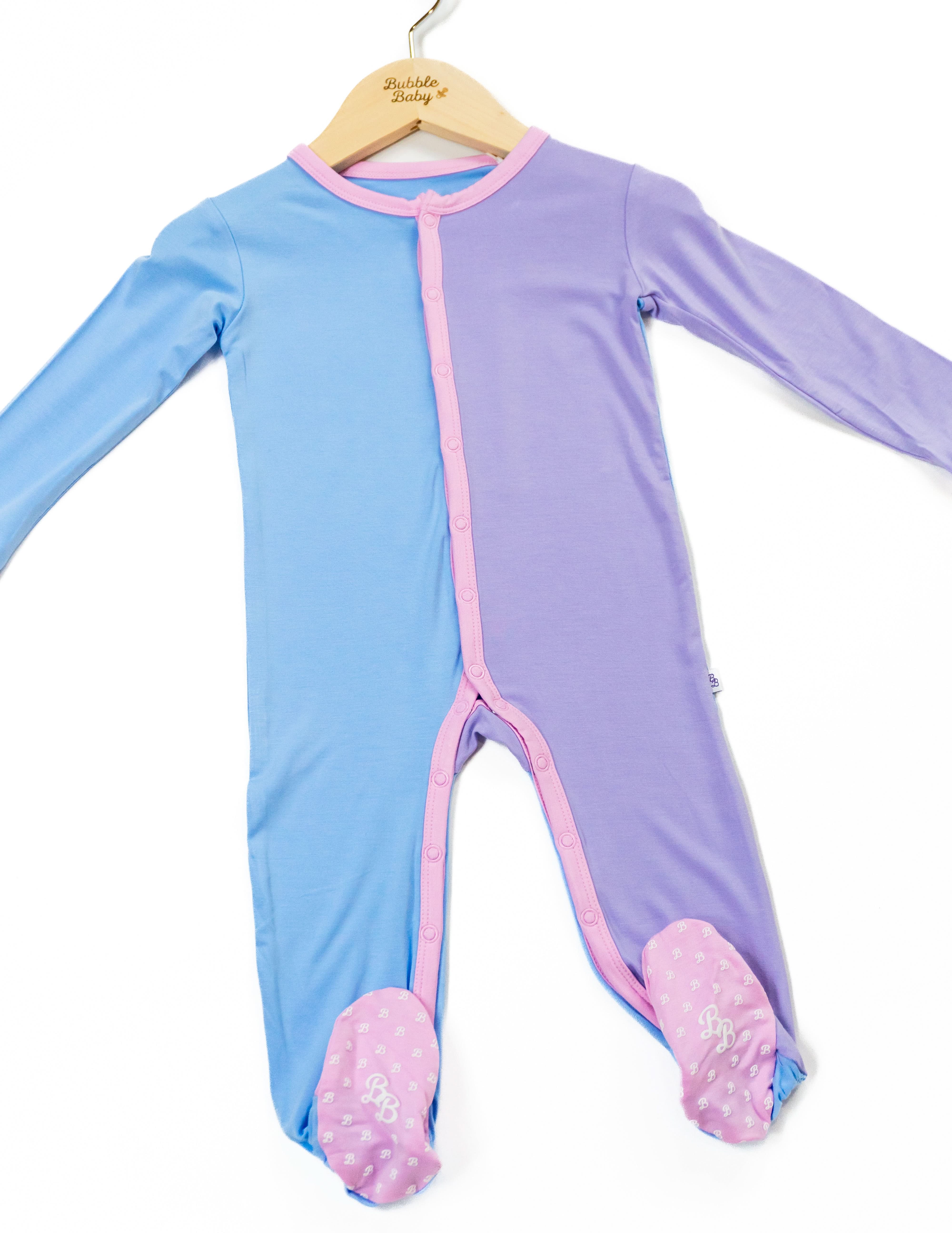 Sky / Lilac / Petal Colorblock | Snap Footie