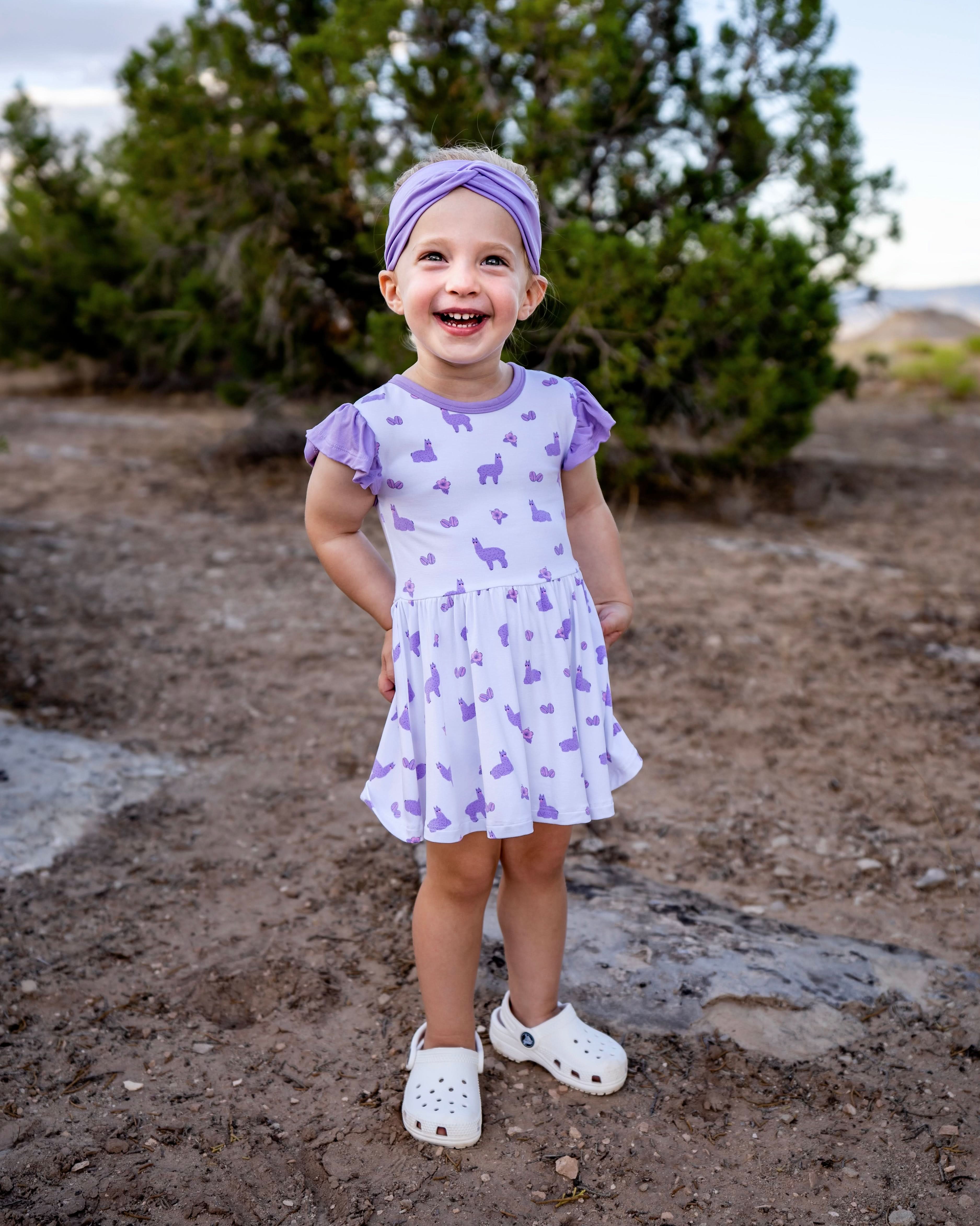 Llama | Flutter Bodysuit Dress