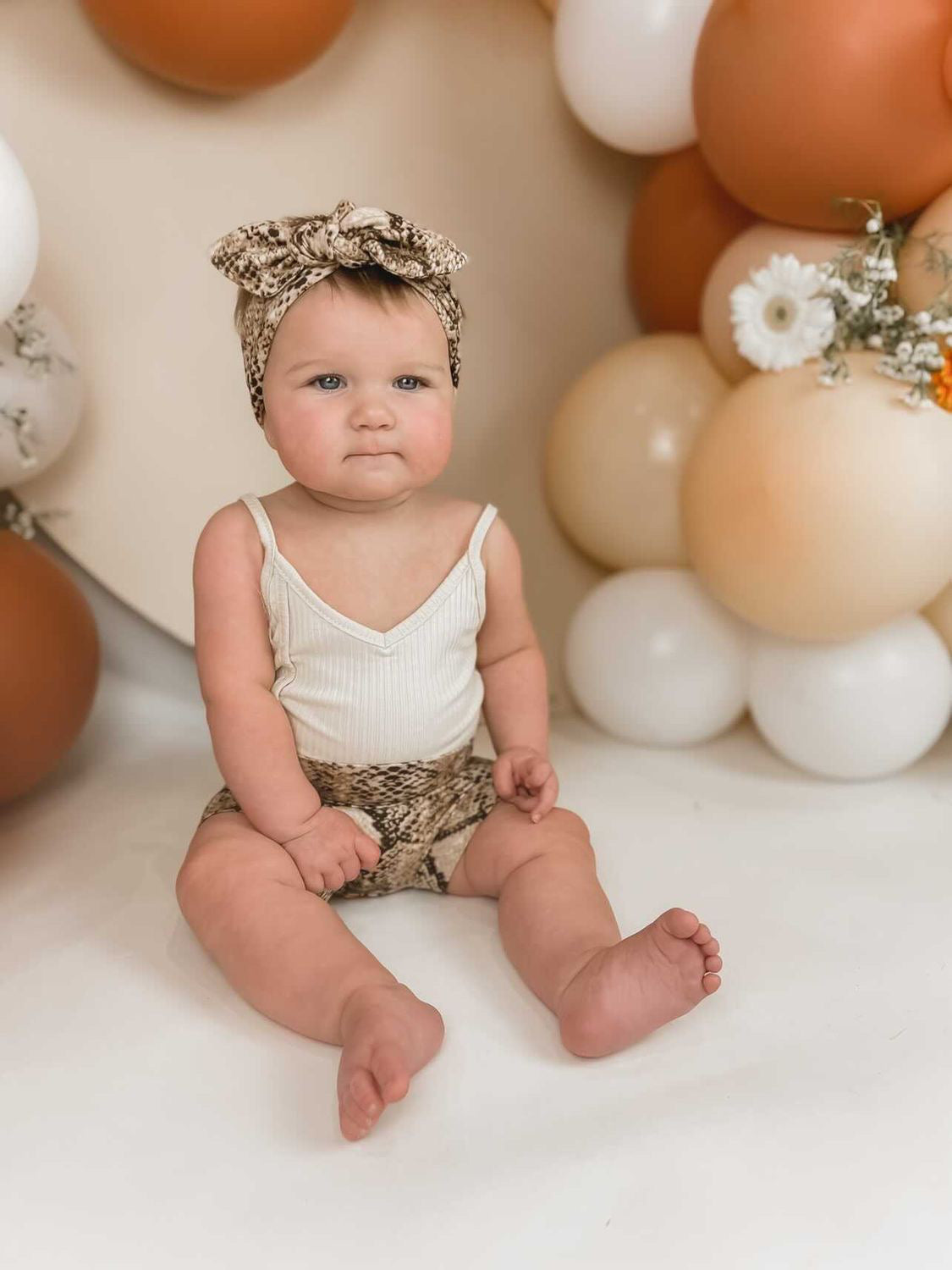 Tan Snake Print Bummies