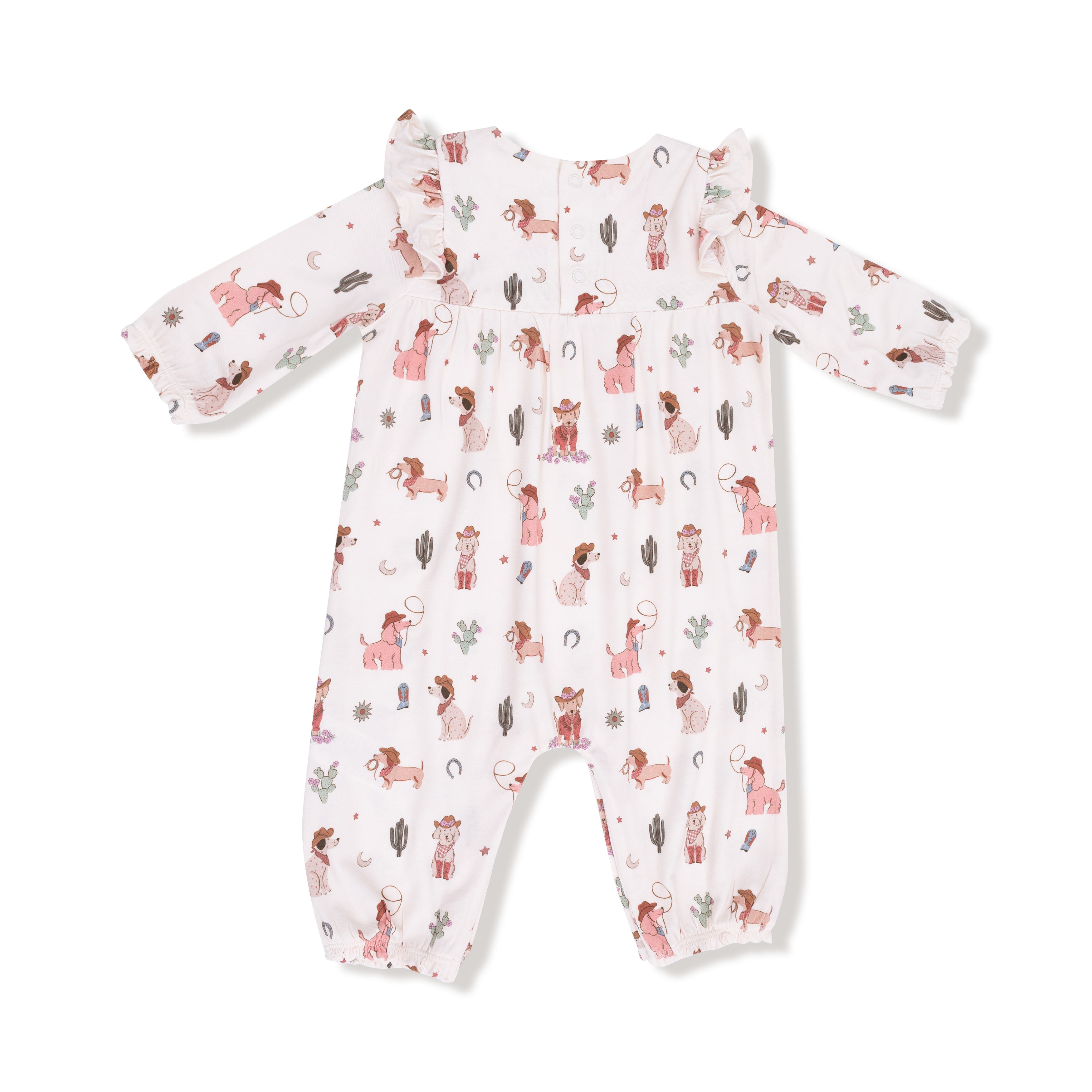 Cowgirl Dogs - Ruffle Sleeve Romper