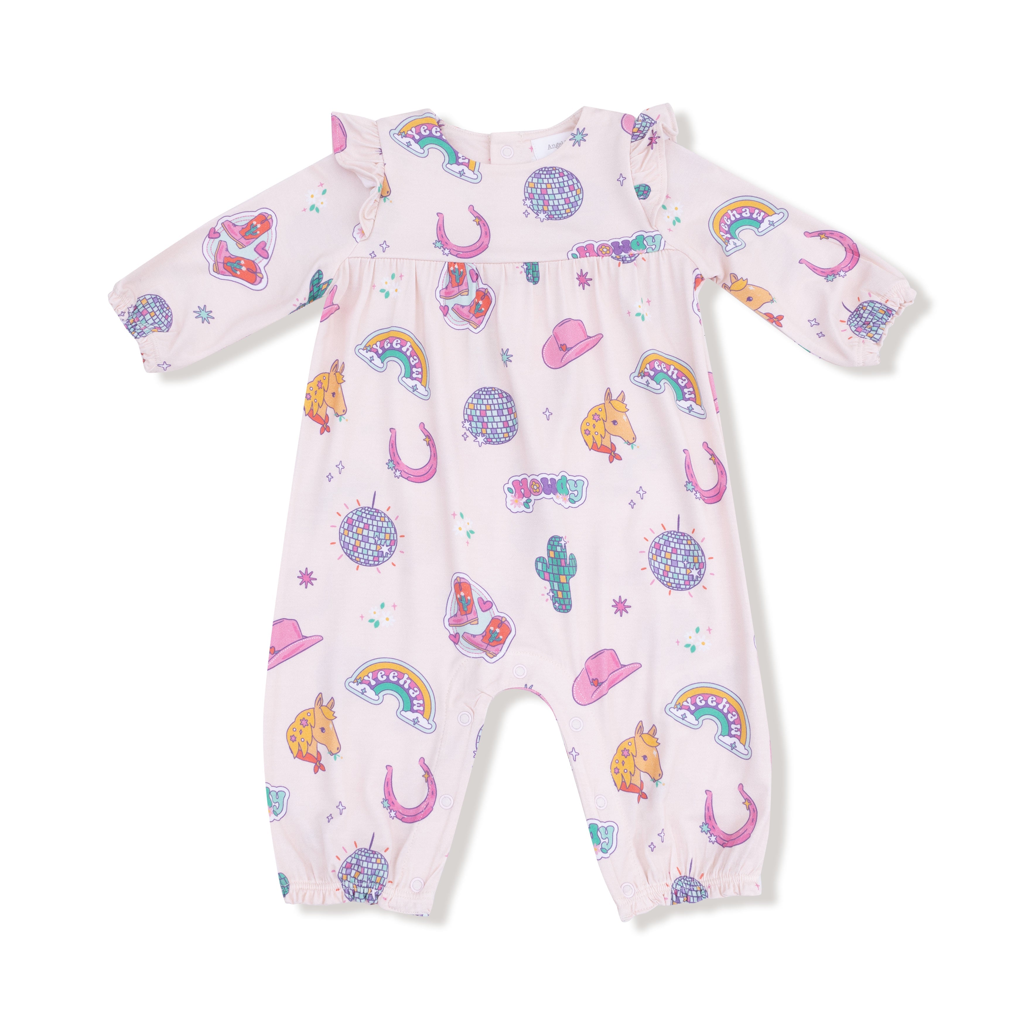 Disco Cowgirl - Ruffle Sleeve Romper