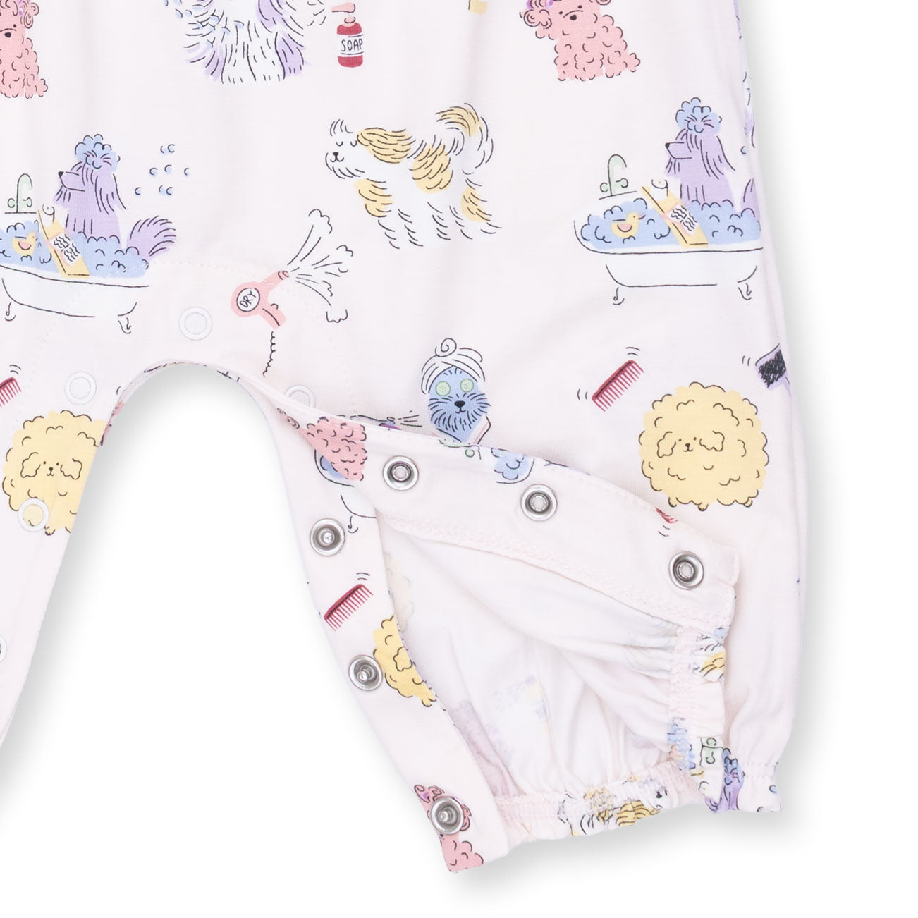 Spa Dogs - Ruffle Sleeve Snap Romper
