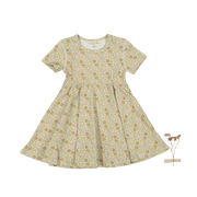 The Printed Short Sleeve Dress - Meadow