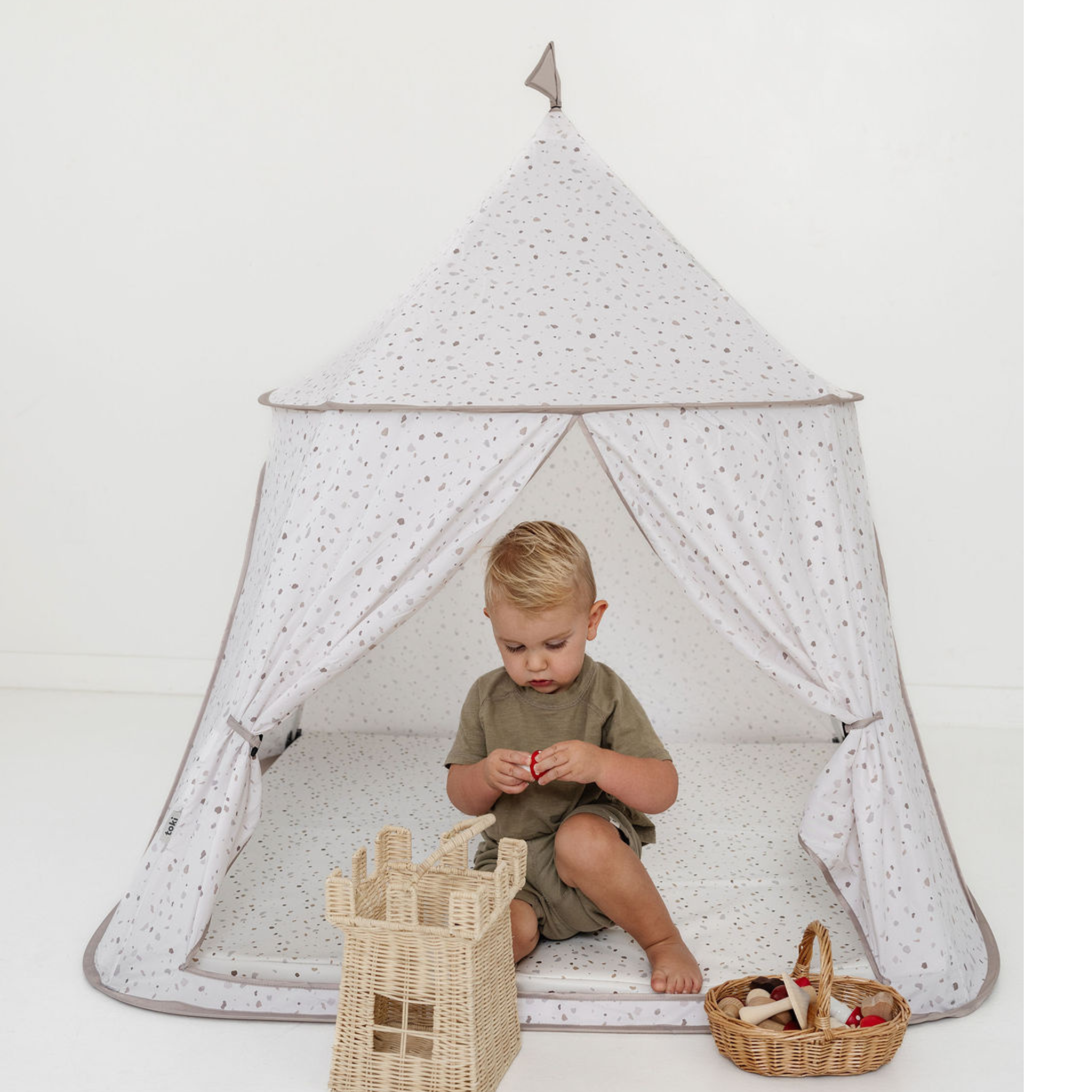 Terrazzo Chalk Play Tent