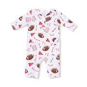 Touchdown Time - Red - Uni Romper