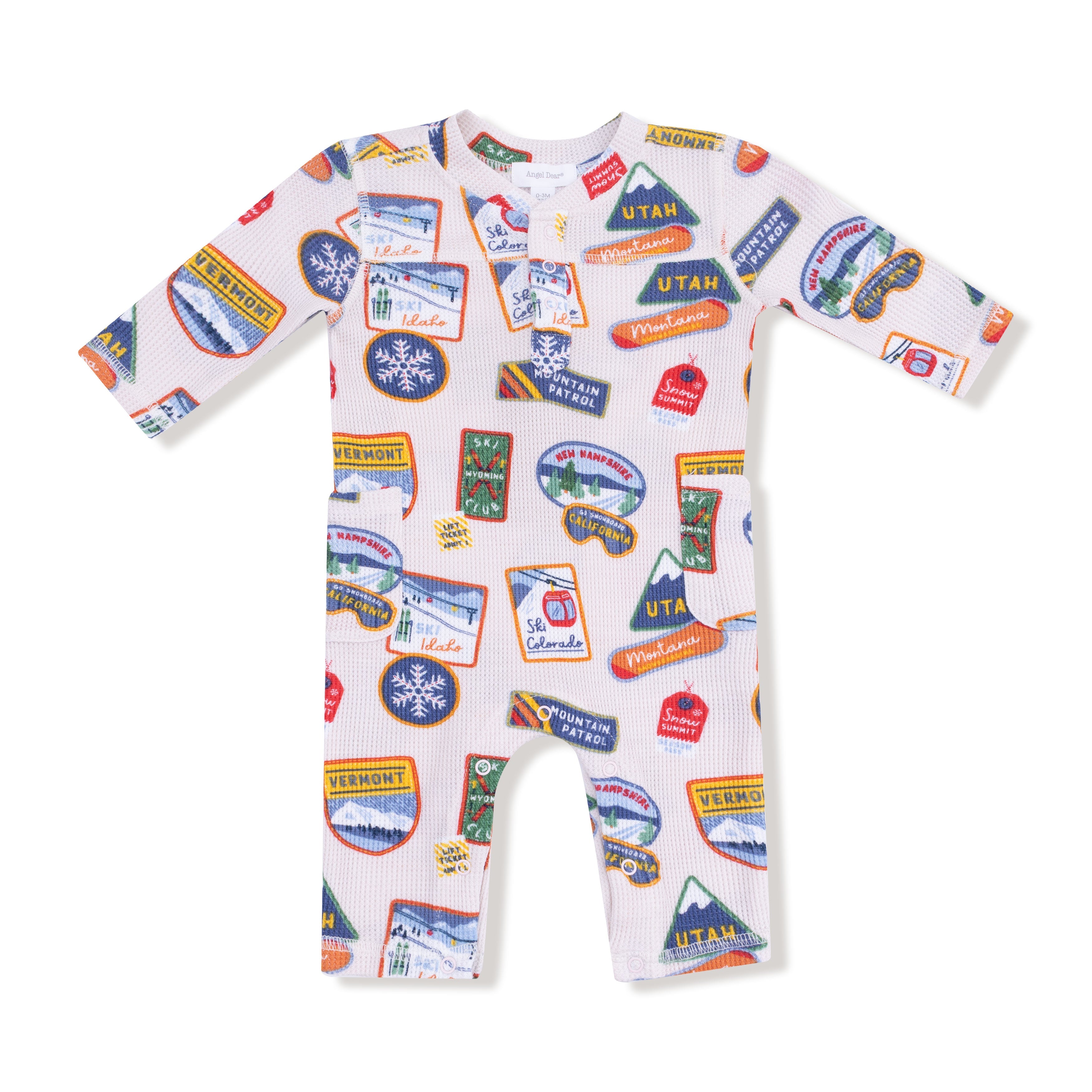 Vintage State Snow Sport Patches - Uni Romper