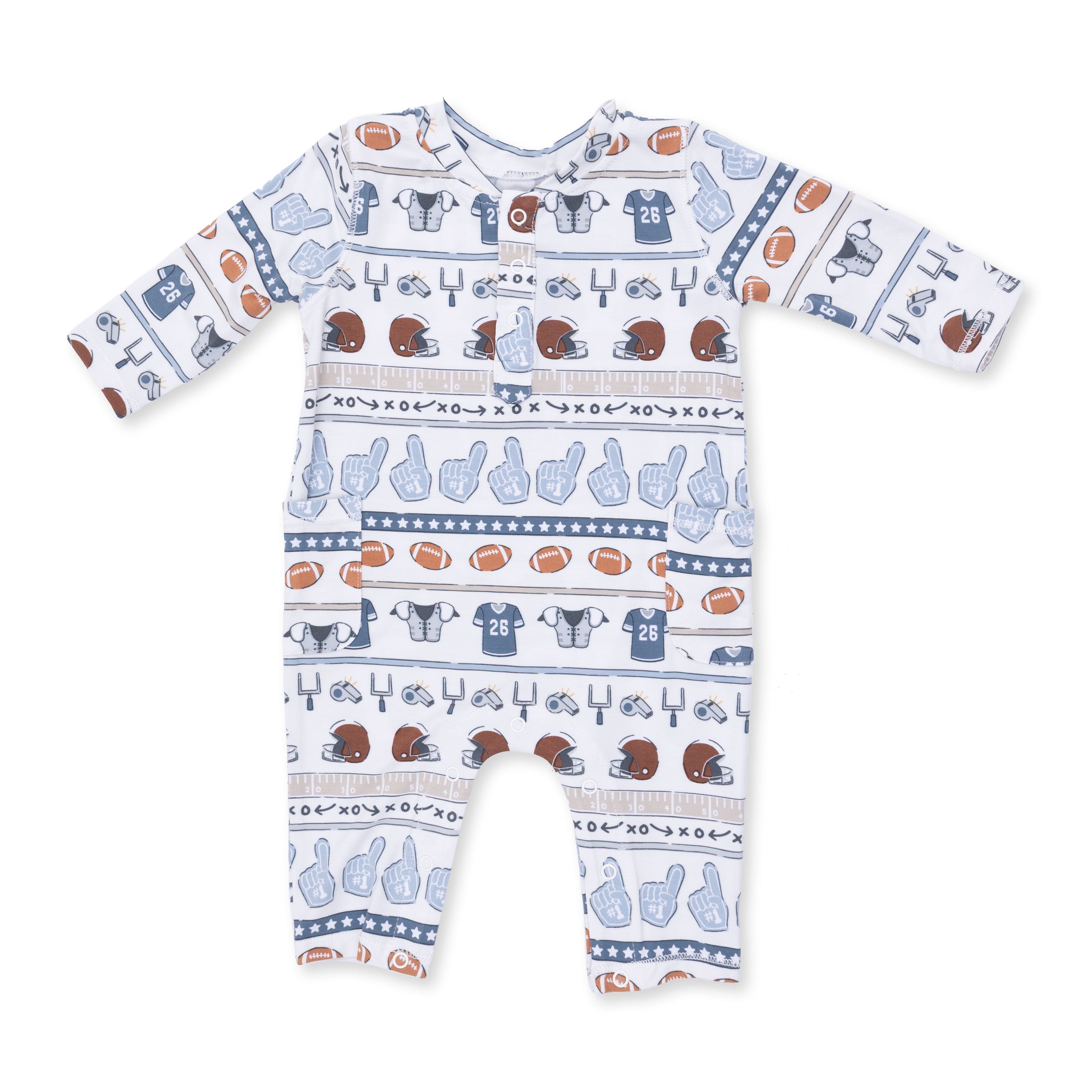 Football Stripe - Uni Romper