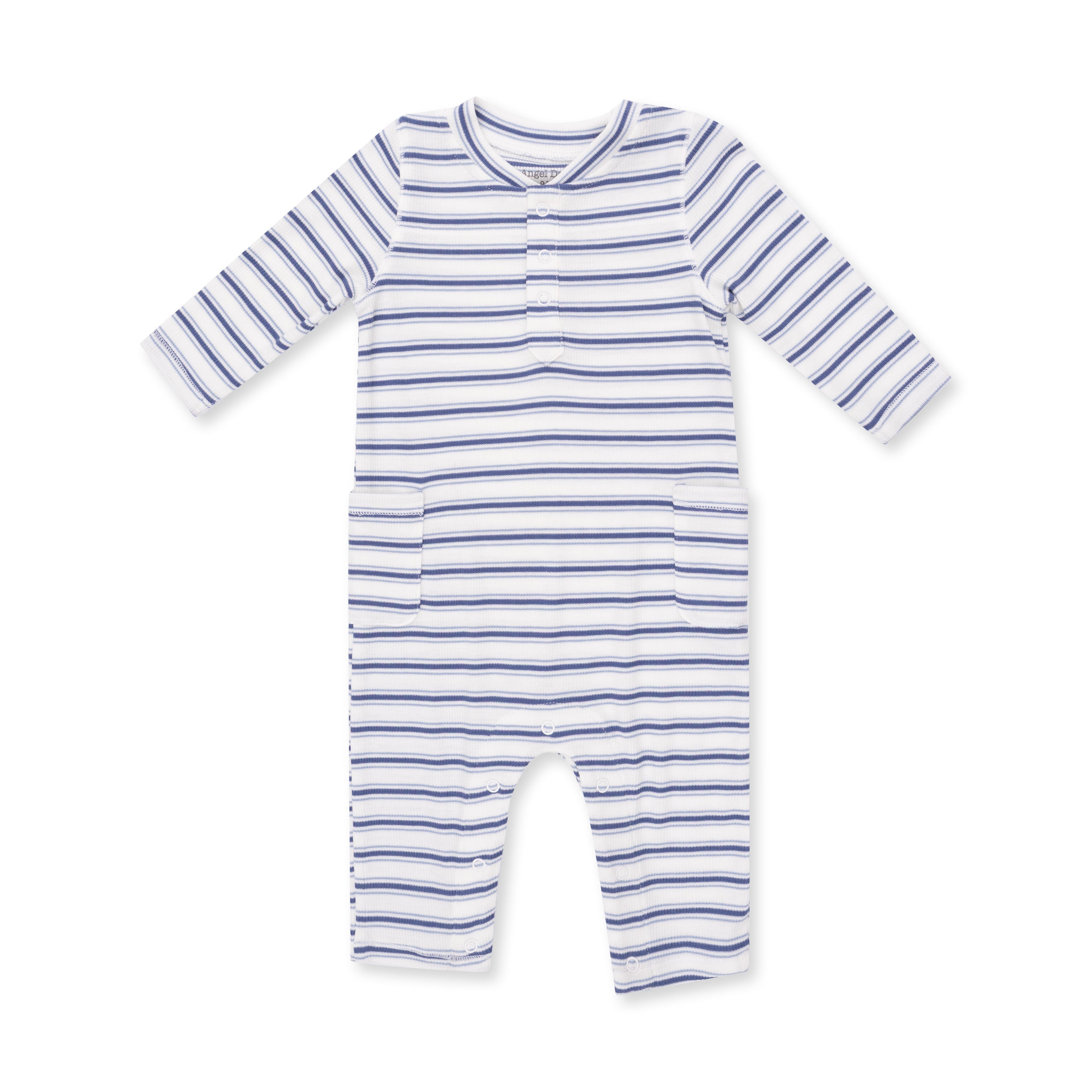 Vintage Stripe Blue - Uni Romper