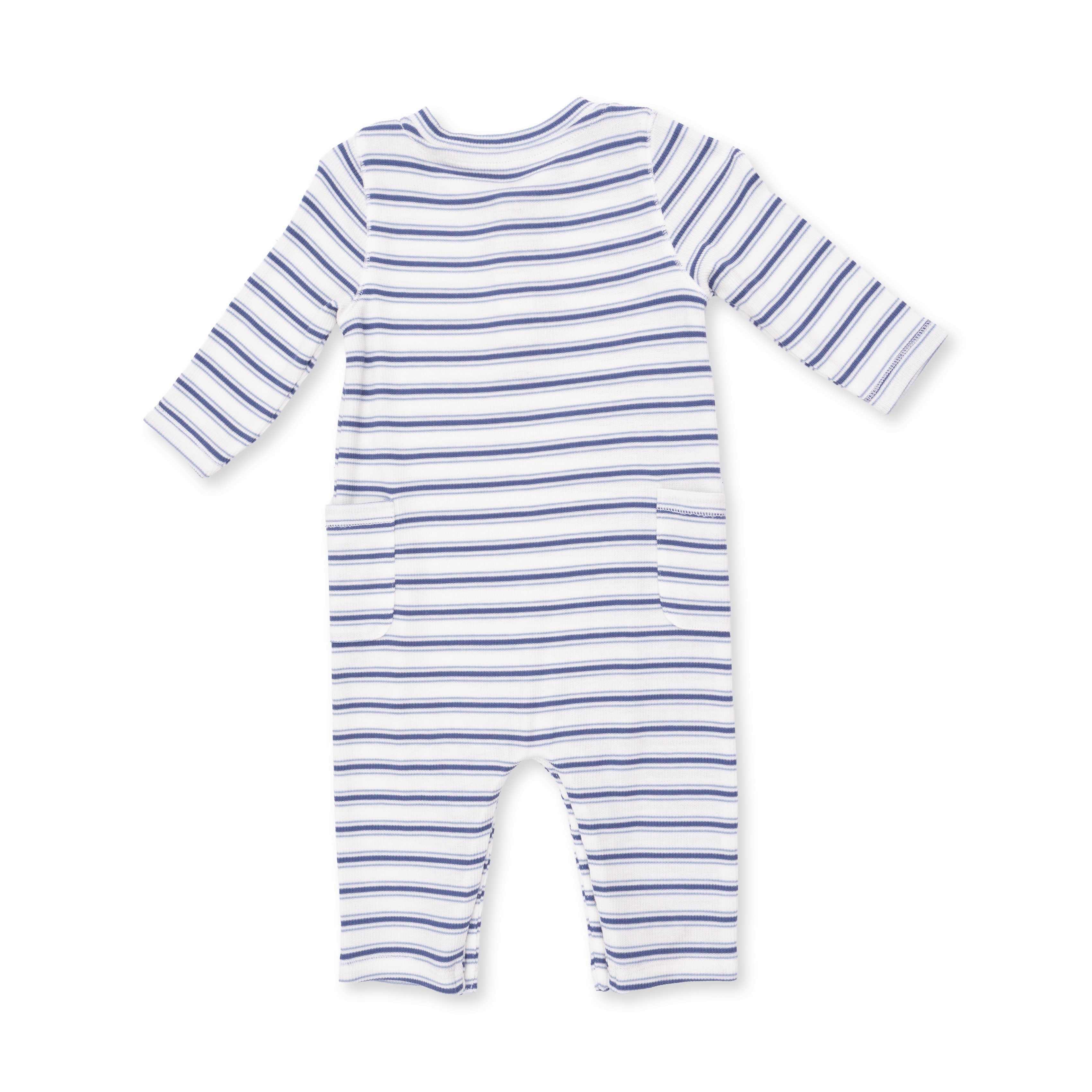 Vintage Stripe Blue - Uni Romper