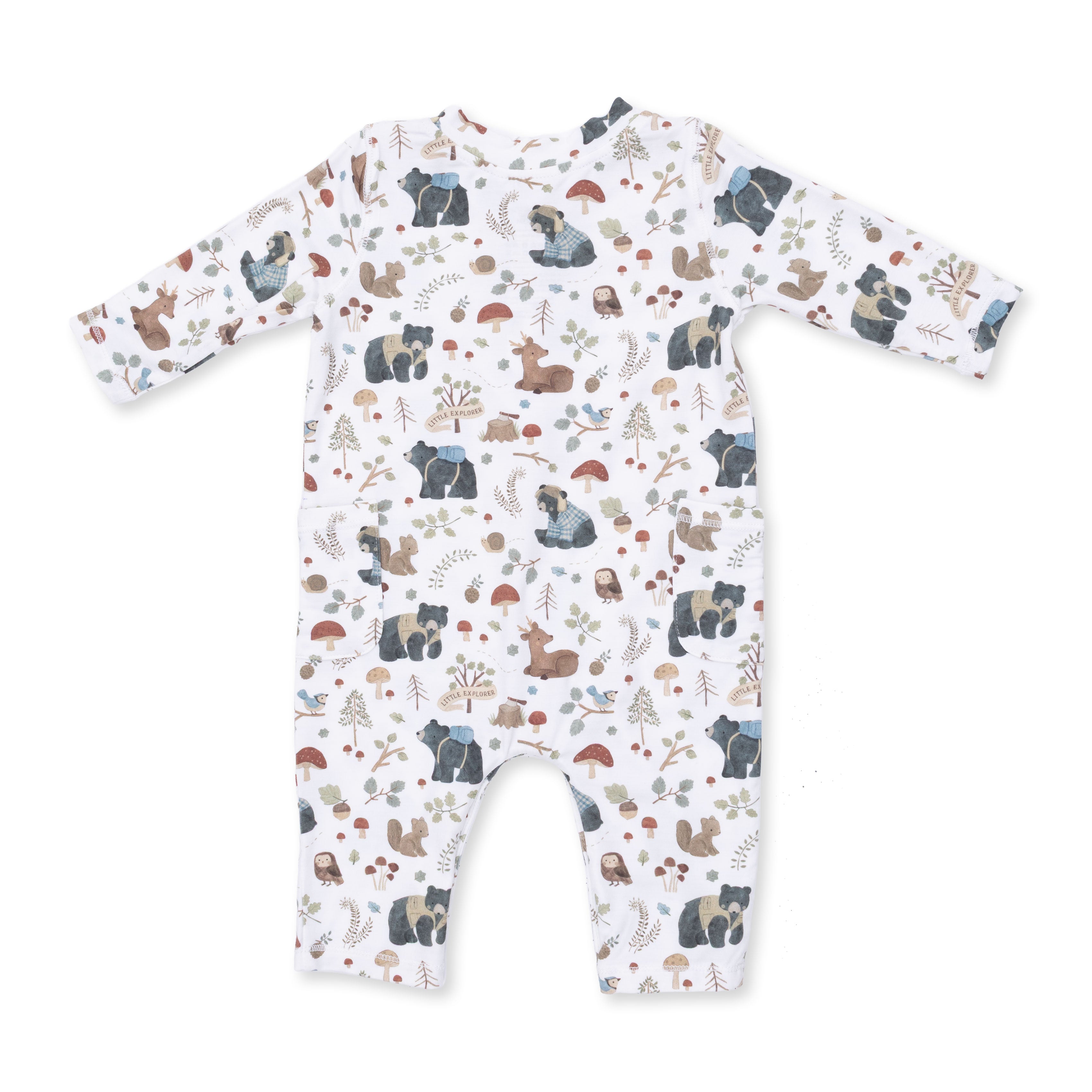 Southern Woodland Animals Green - Uni Romper