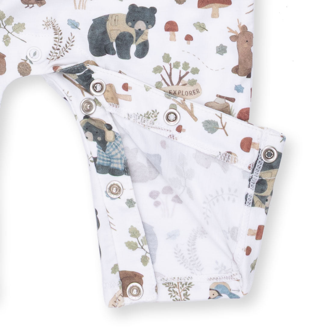 Southern Woodland Animals Green - Uni Romper
