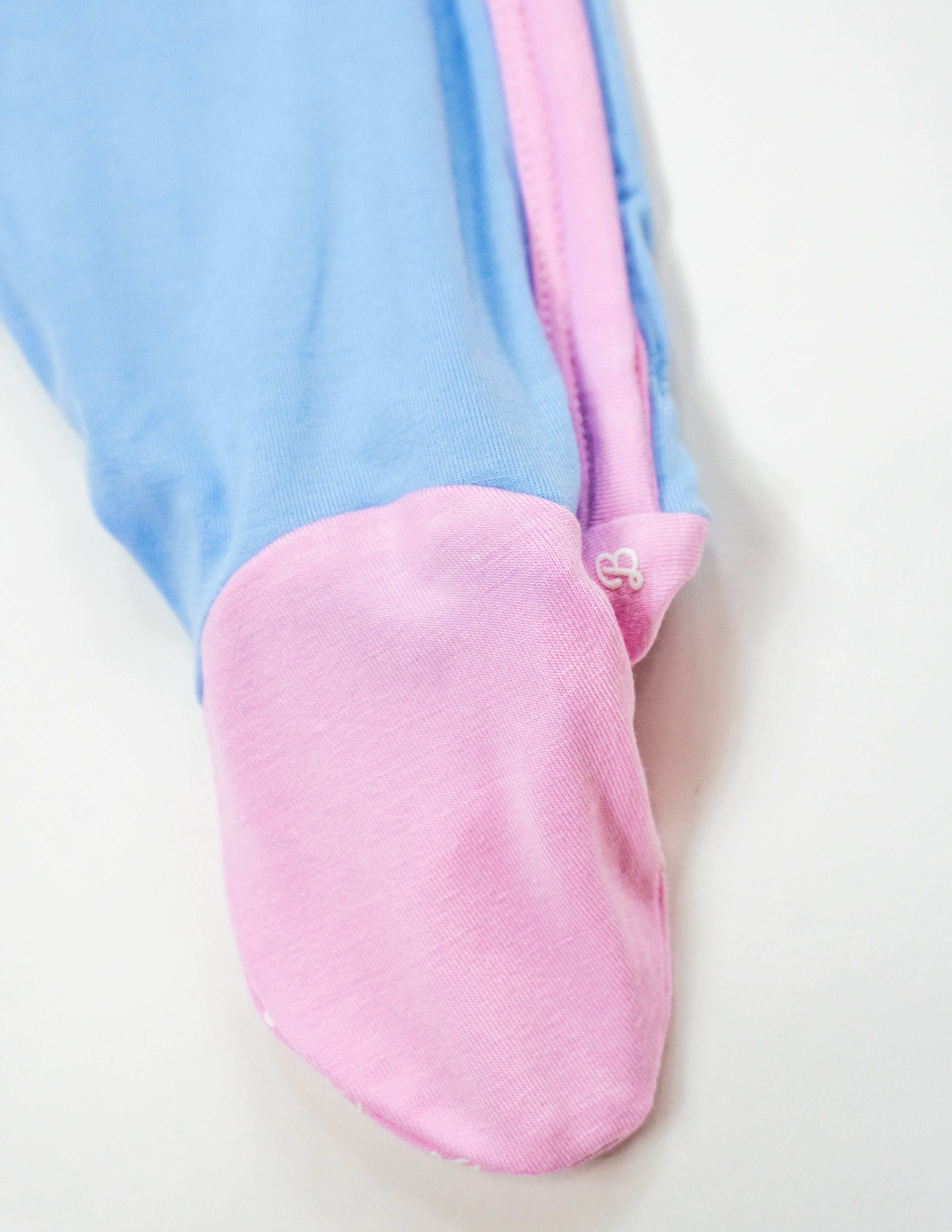 Sky / Lilac / Petal Colorblock | Snap Footie