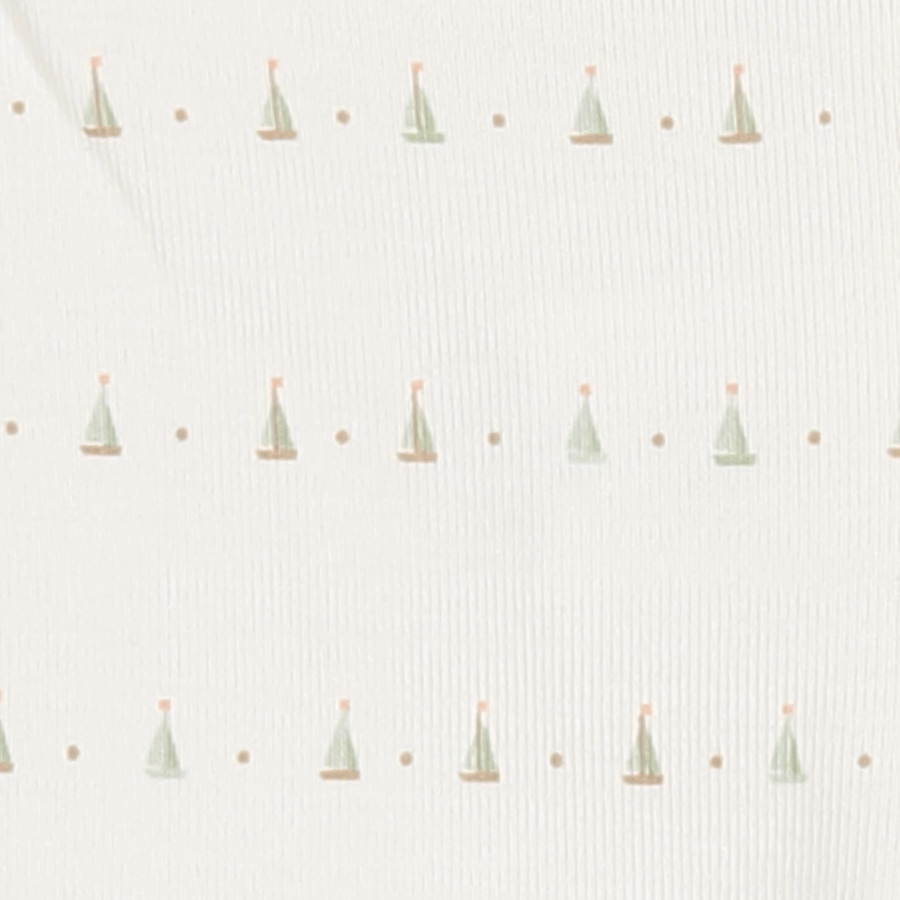 The Printed Romper - Mini Sailboat