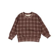 The Printed Sweatshirt - Rustic Check