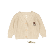 The Chunky Knit Cardigan - Ava Cream