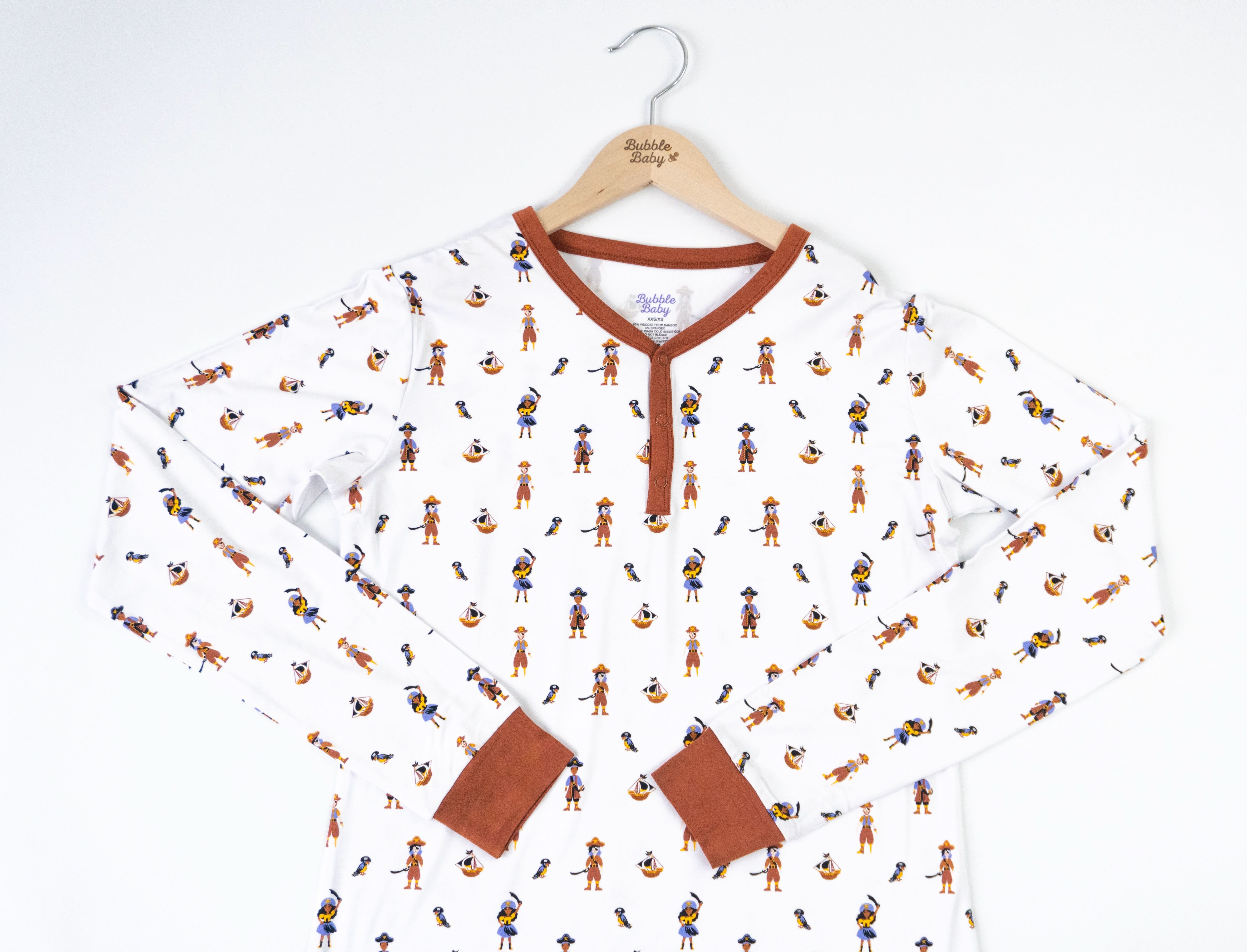 Pirate | Adult Long Sleeve Henley