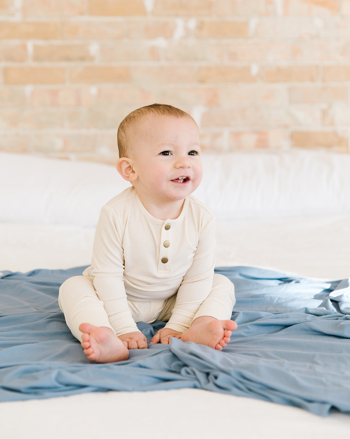 sky stretchy swaddle