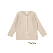 The Ribbed Cardigan - Cream