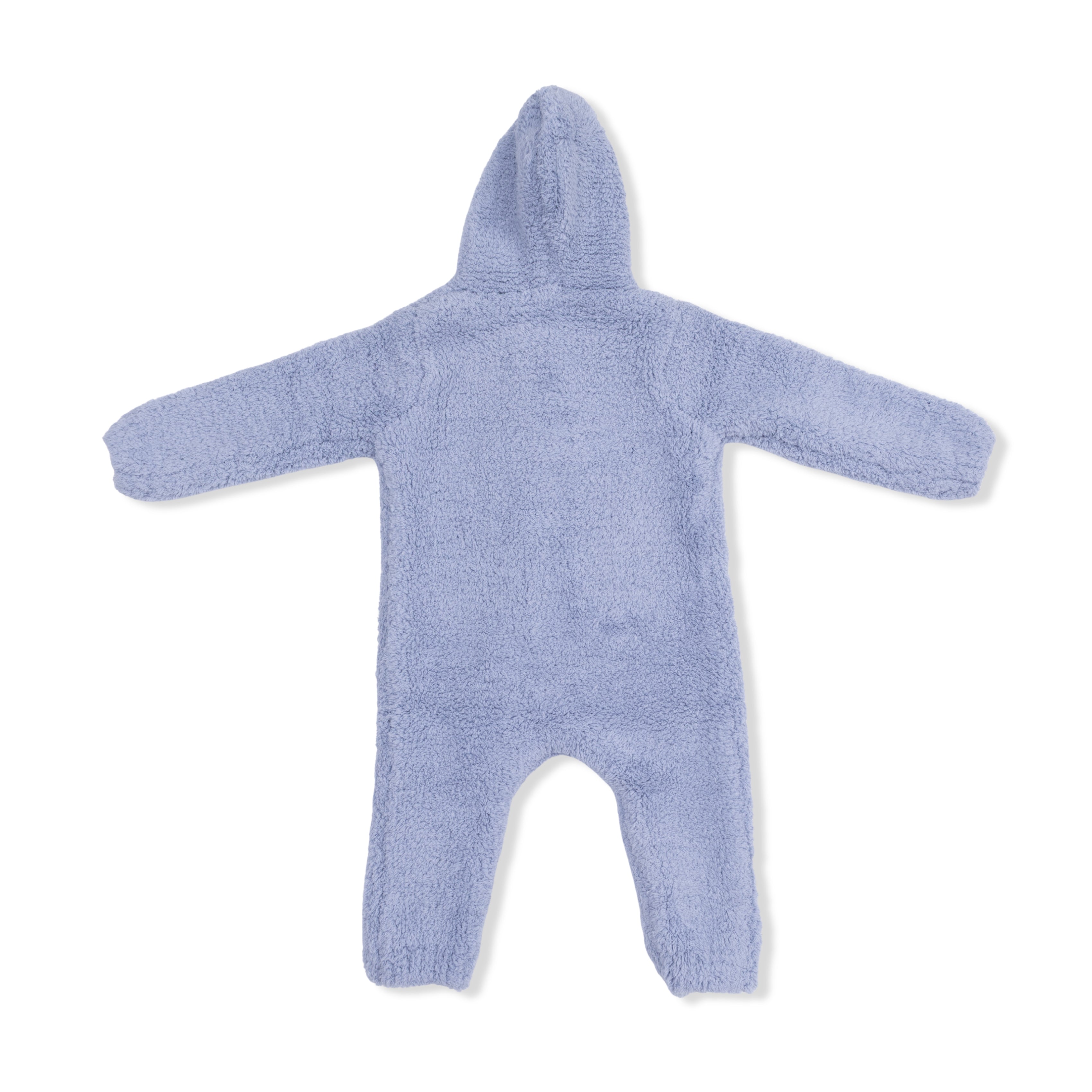 Chenille - Dusty Blue Hooded Romper