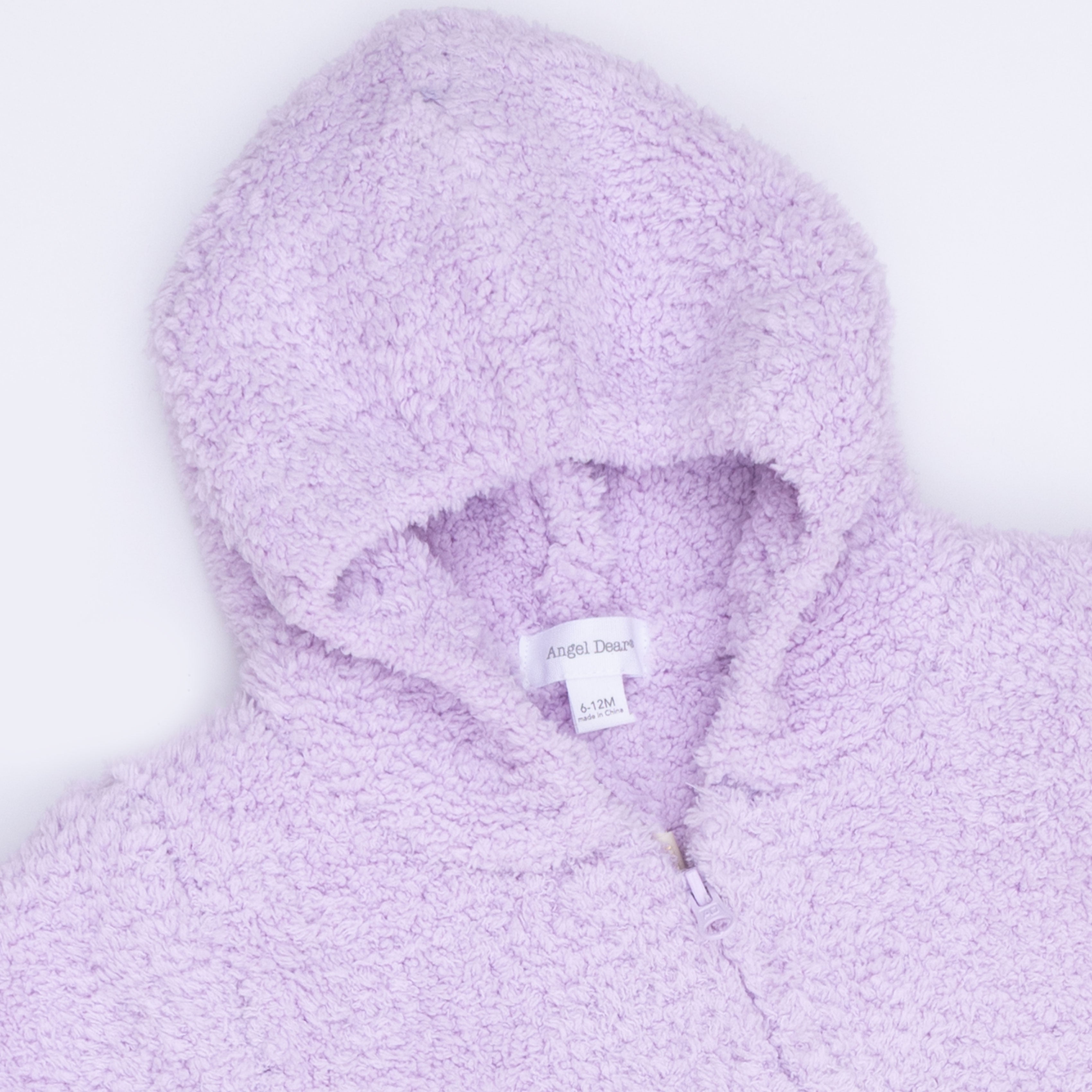Chenille - Lavender Hooded Romper