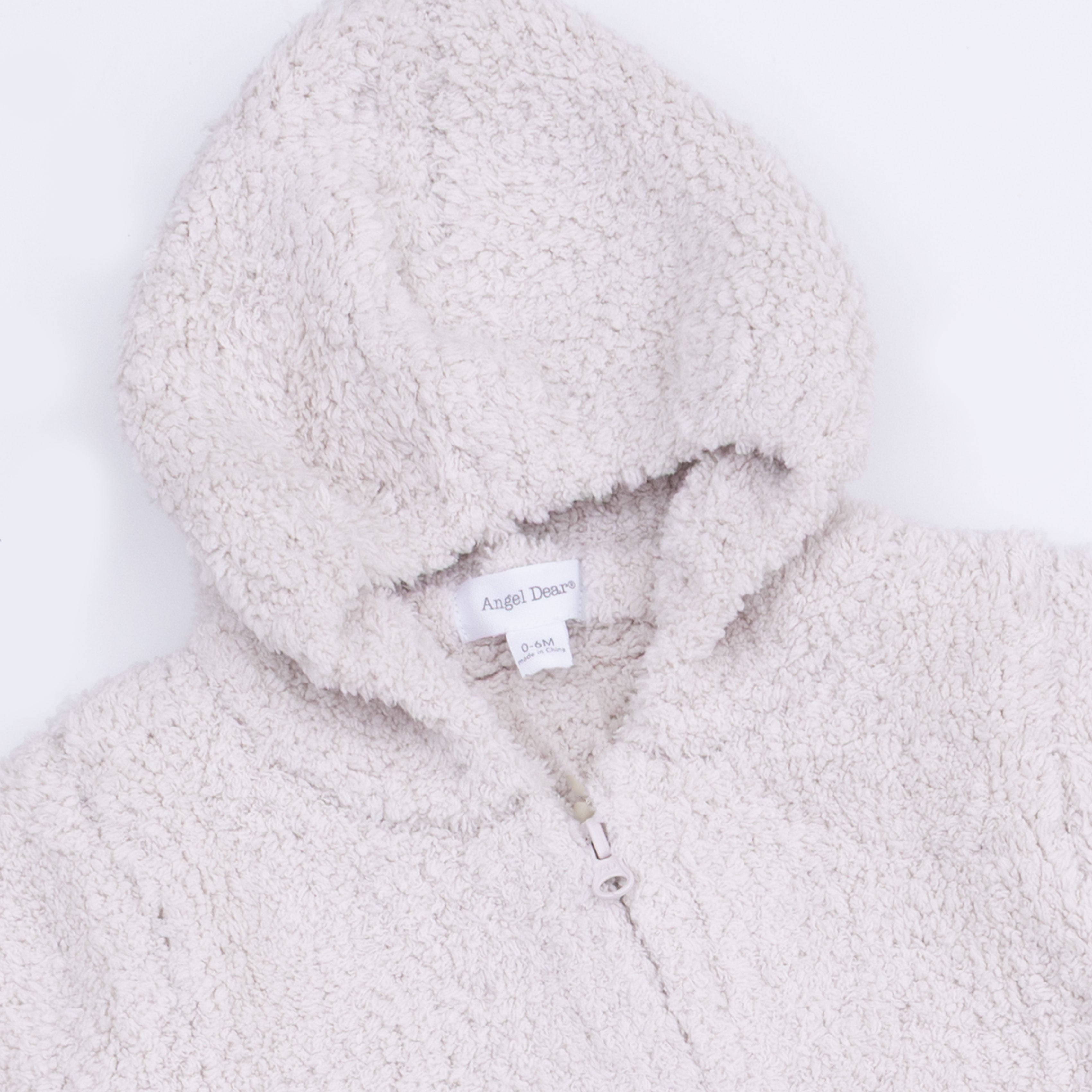 Chenille - Natural Hooded Romper