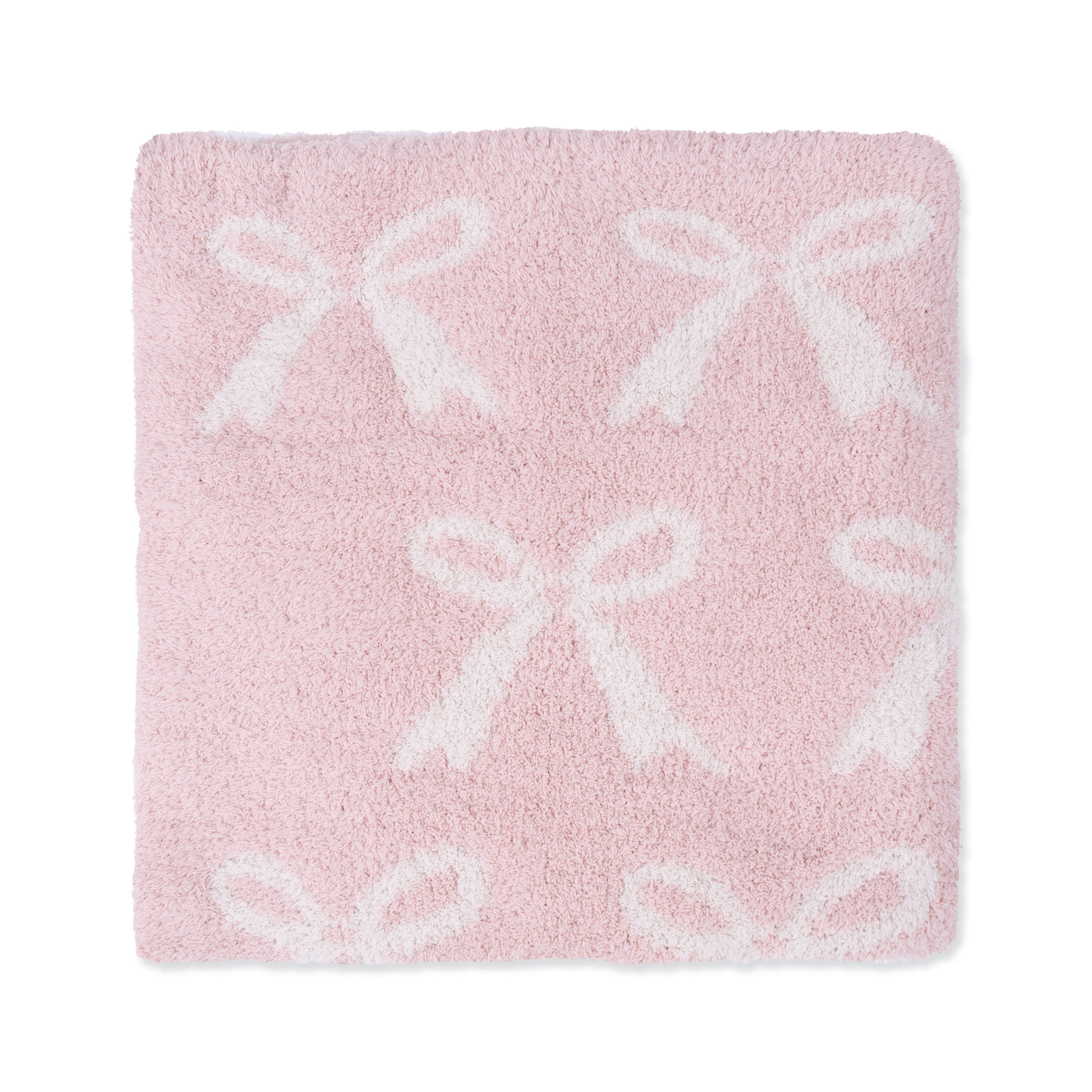Chenille - Blush Bow Blanket