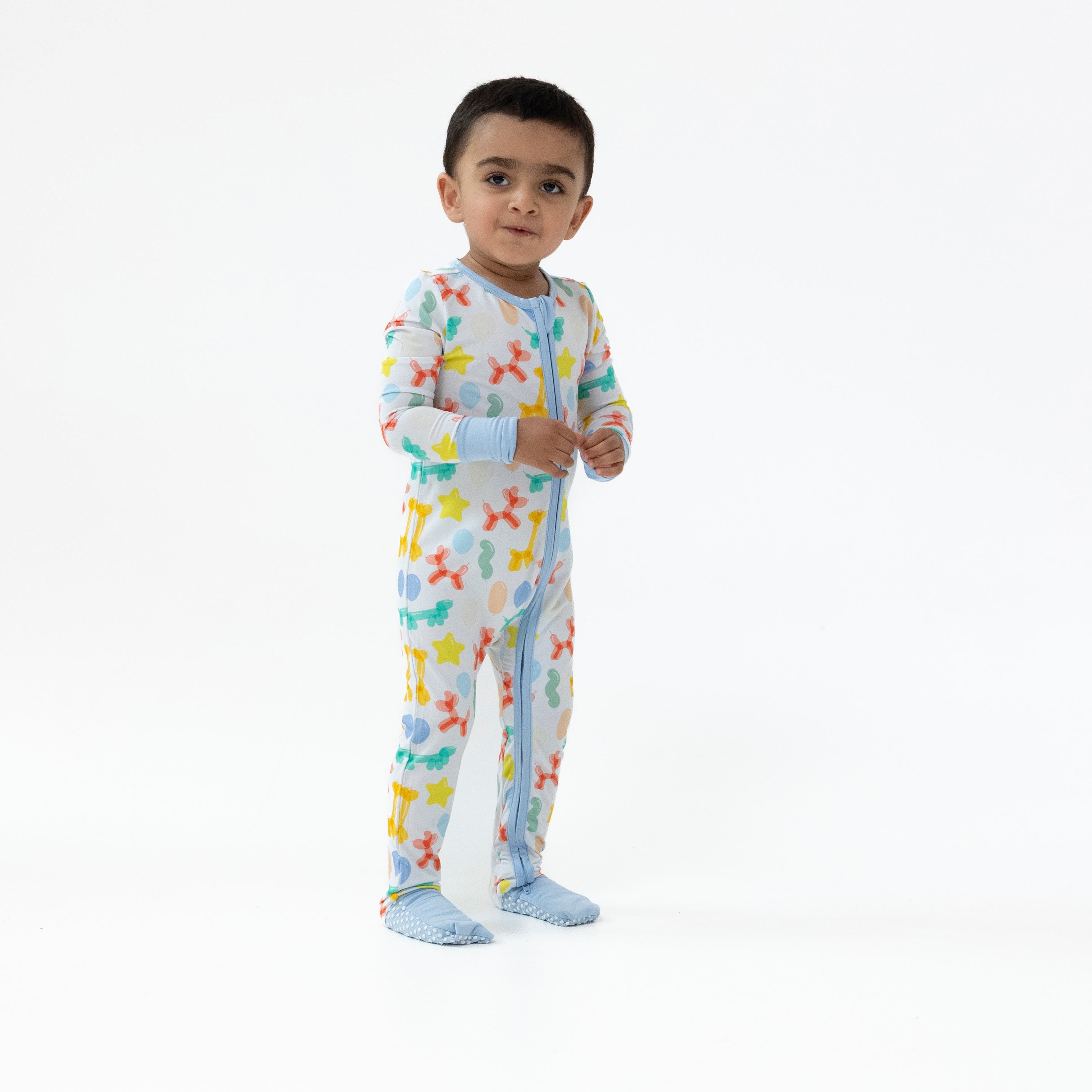 Balloon Animals - Blue - Convertible Romper