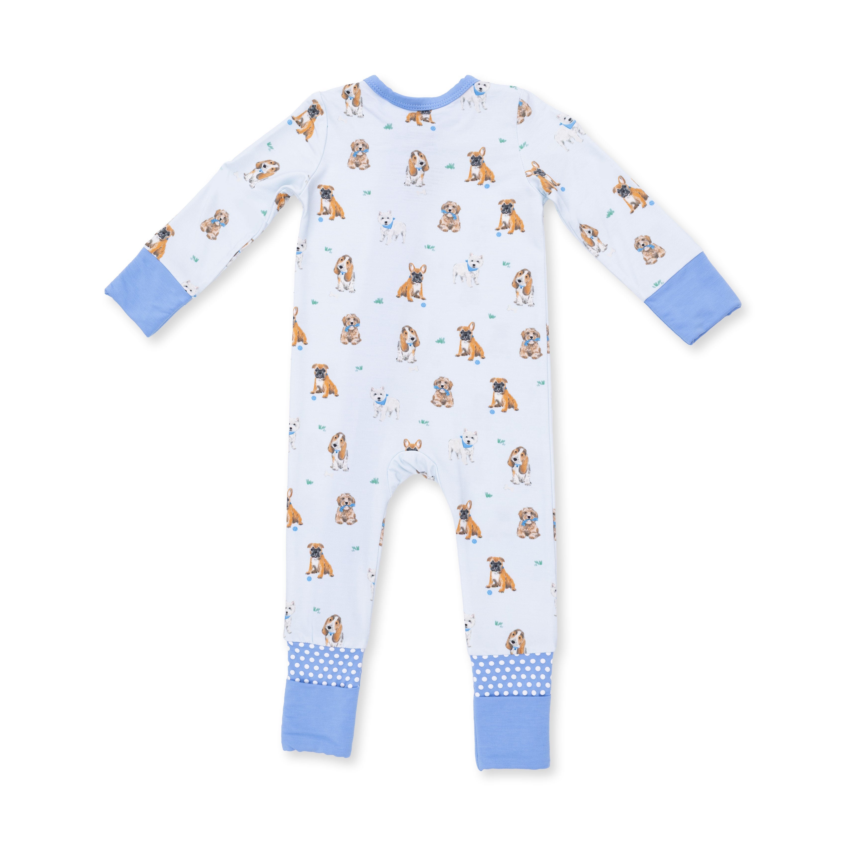 Bestie Dogs Blue - Convertible Romper