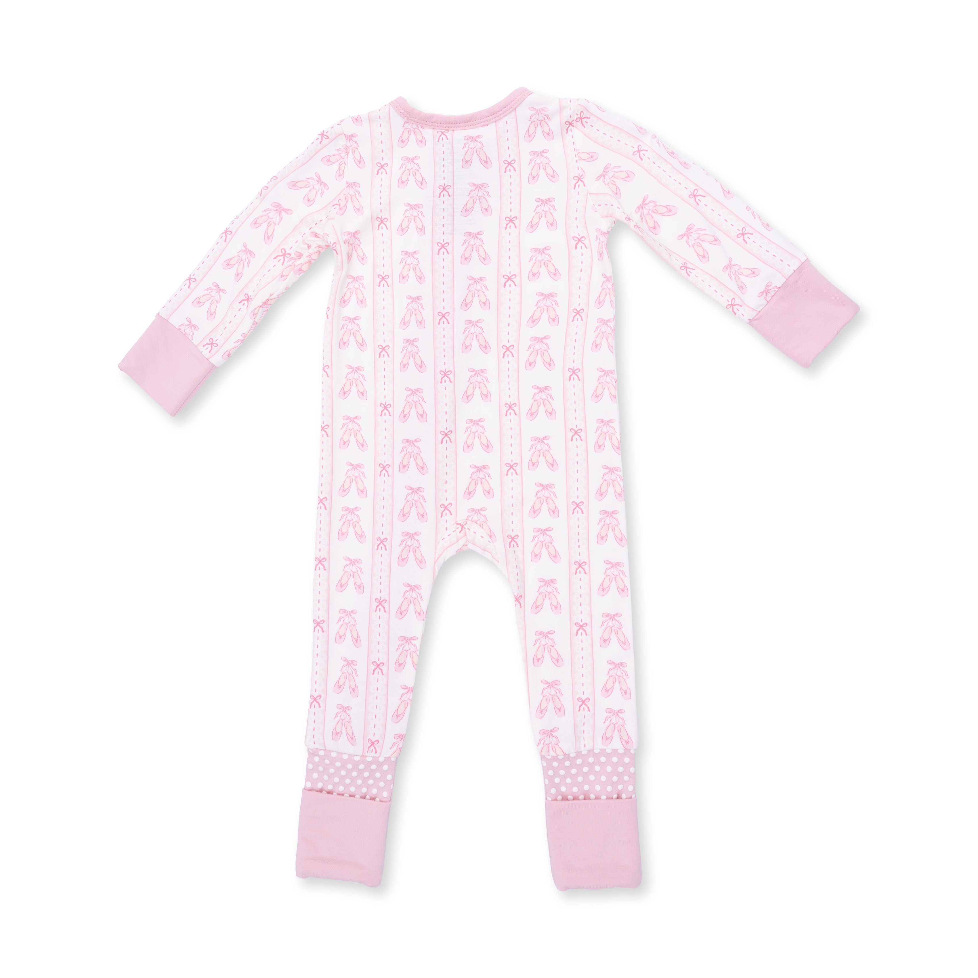Ballet Shoes Ribbon Stripe - Convertible Romper