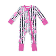 Cabbage Rose Stripe - Convertible Romper