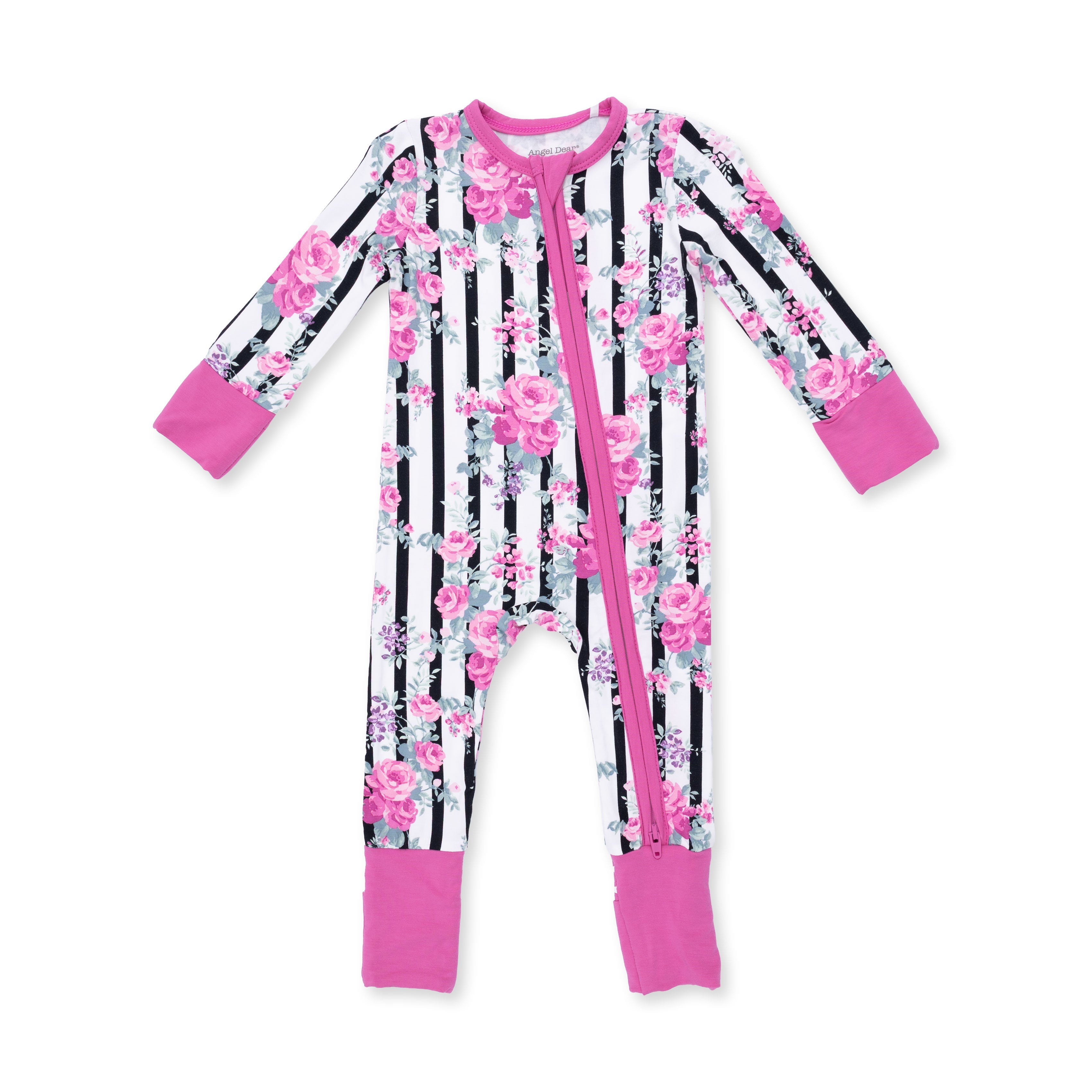 Cabbage Rose Stripe - Convertible Romper