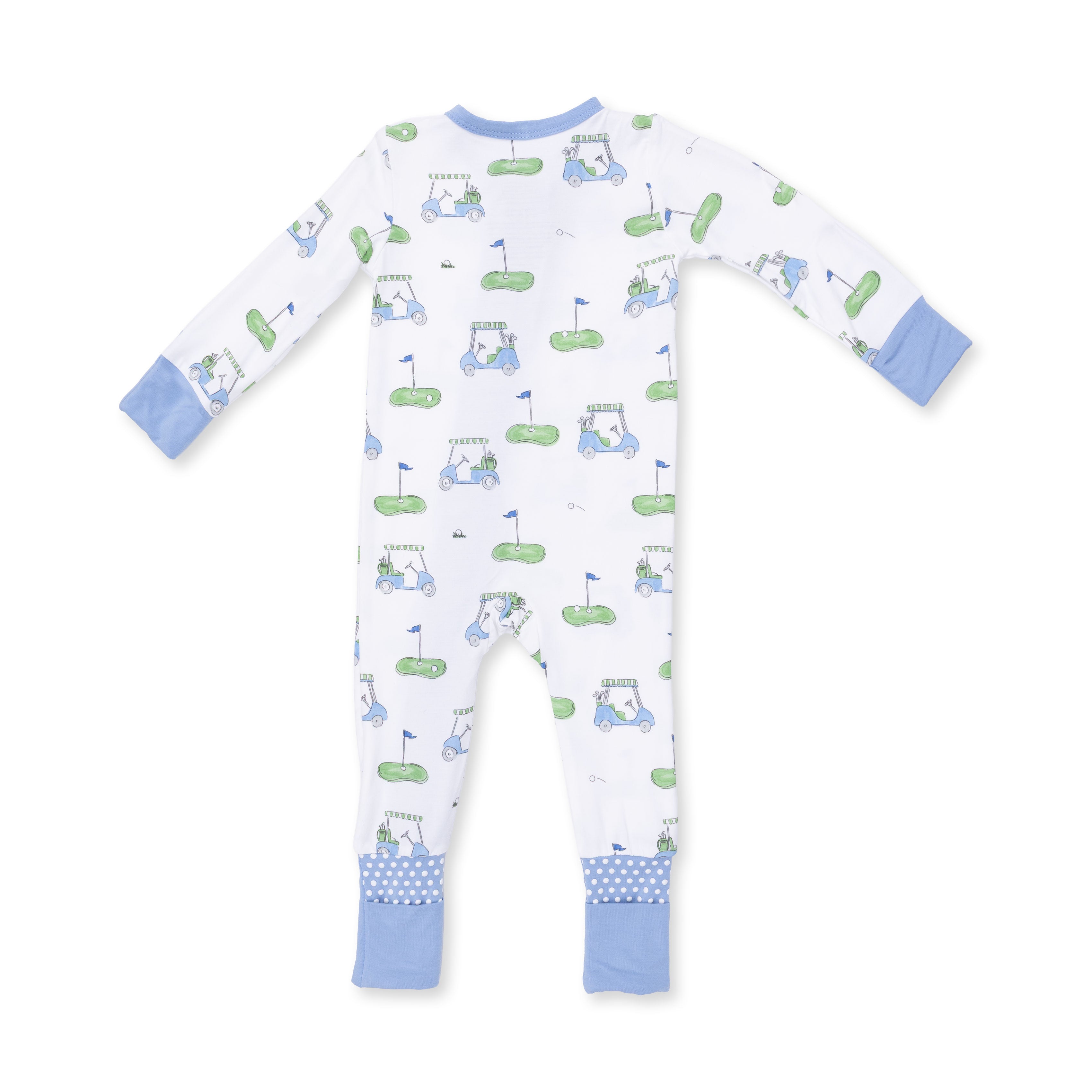 Golf Carts Blue - Convertible Romper