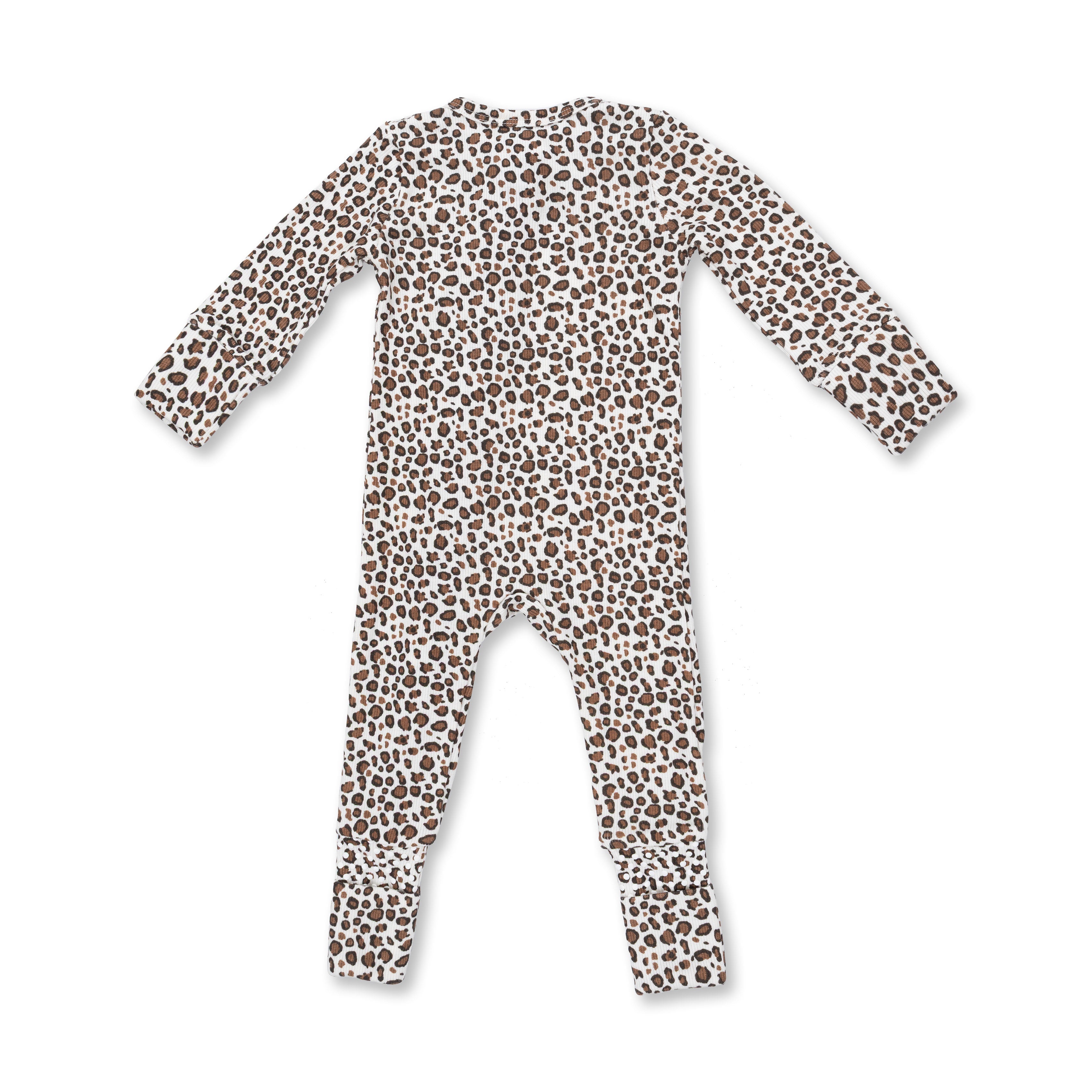 Leopard Rib - Convertible Romper