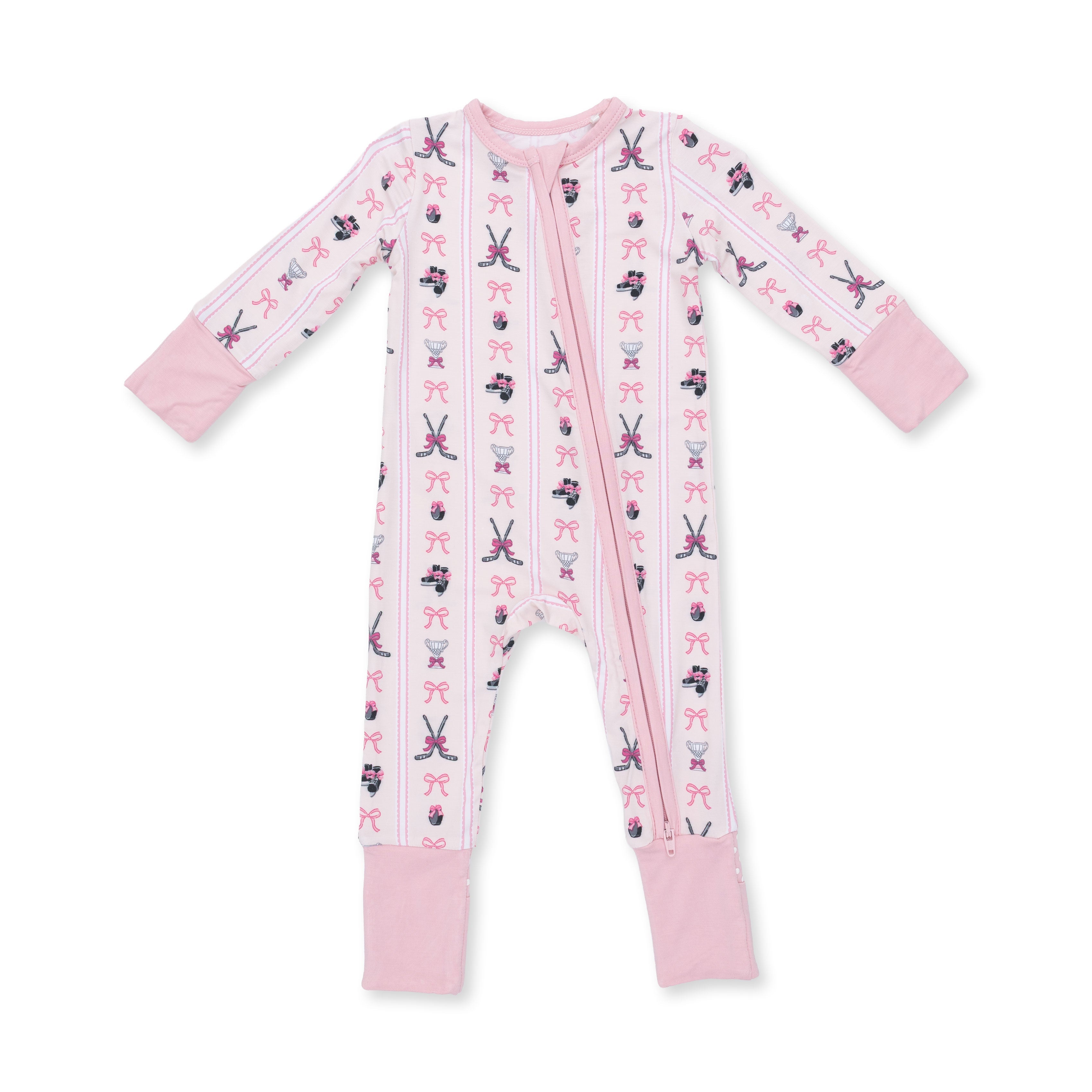 Megan's Bowtiful Hockey Stripe - Convertible Romper