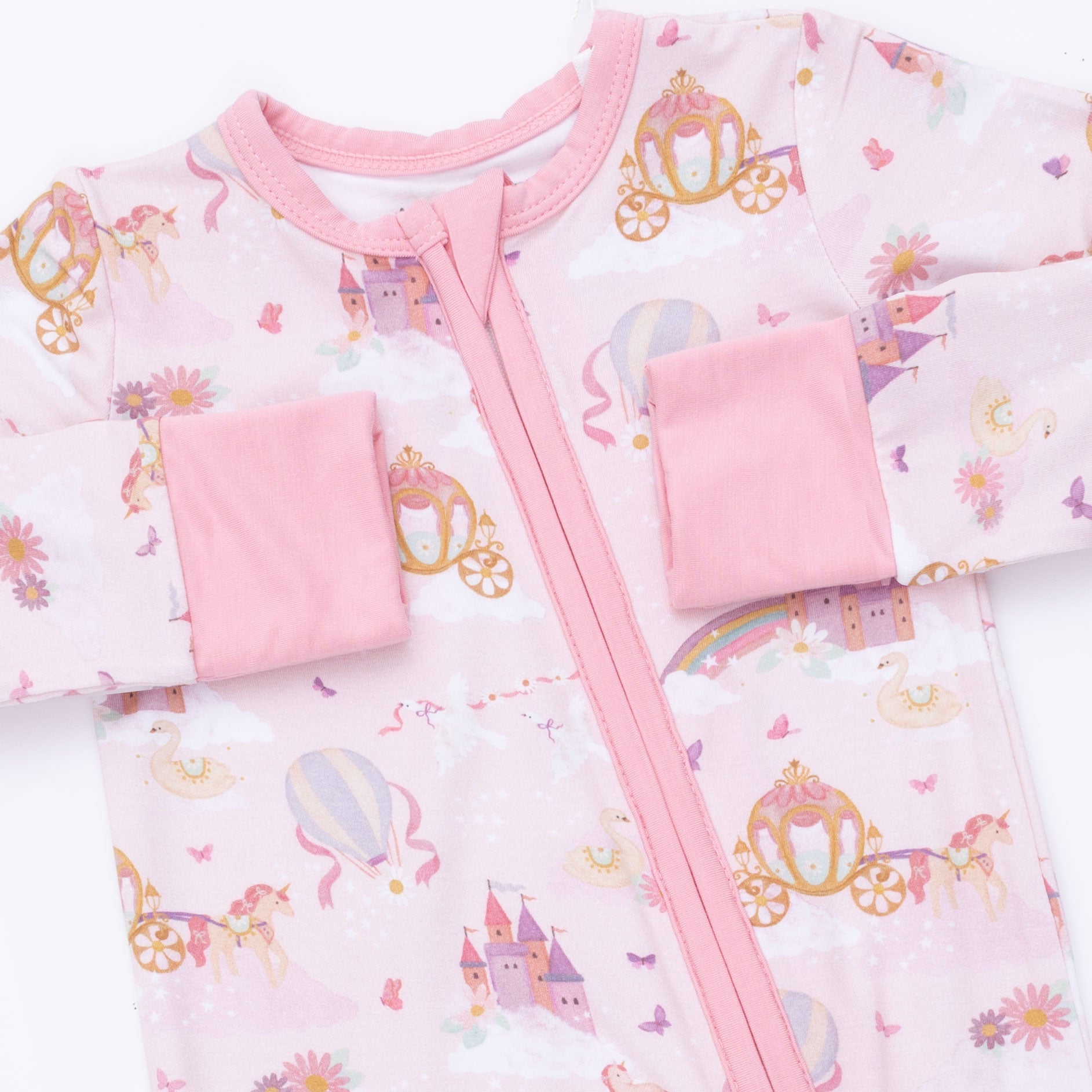 Princess Unicorns and Castle - Convertible Romper