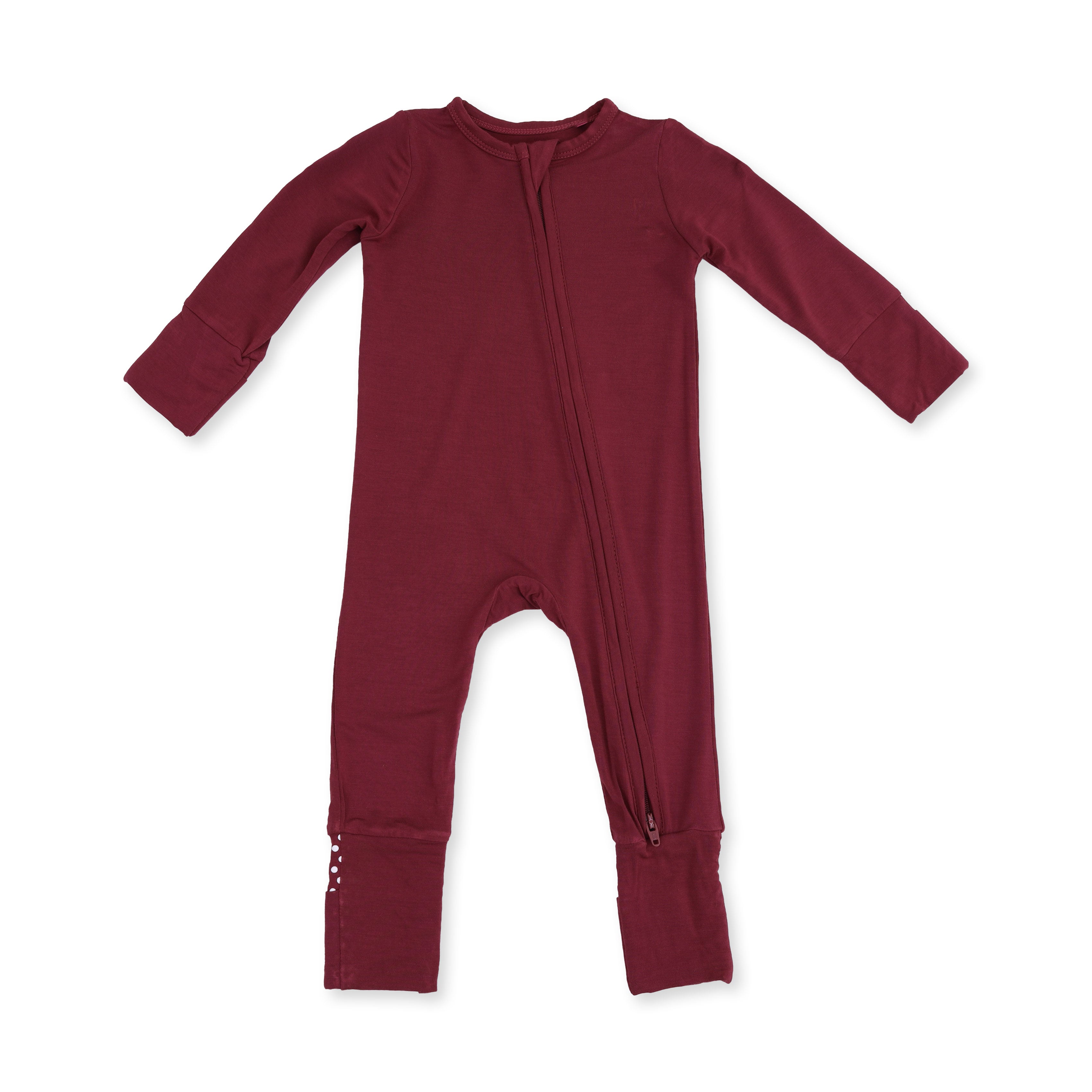 Solid Oxblood Red - Convertible Romper