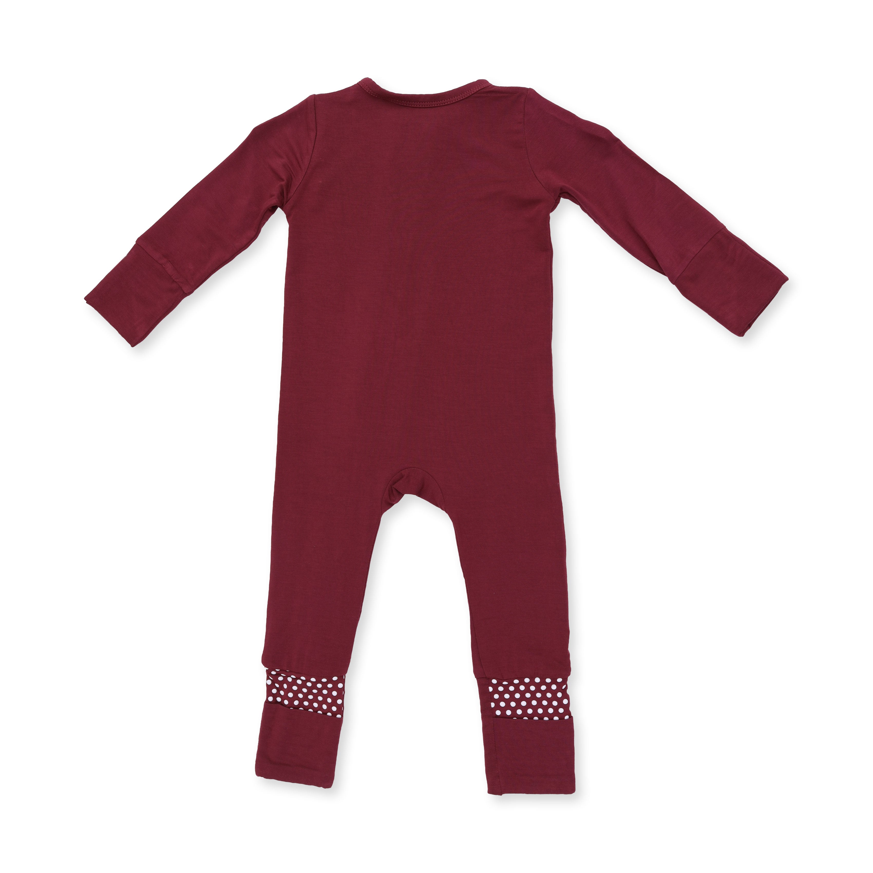 Solid Oxblood Red - Convertible Romper
