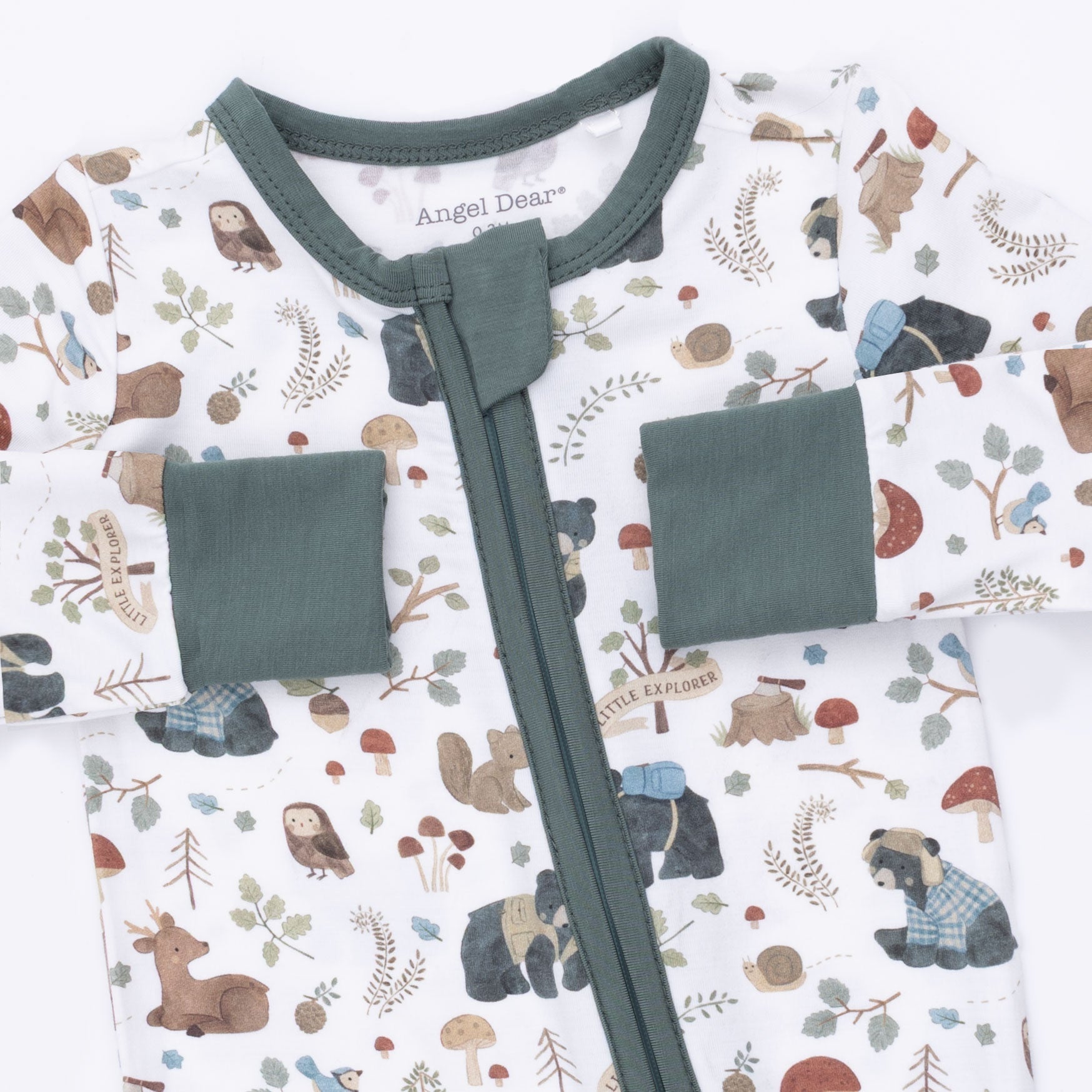 Southern Woodland Animals Green - Convertible Romper