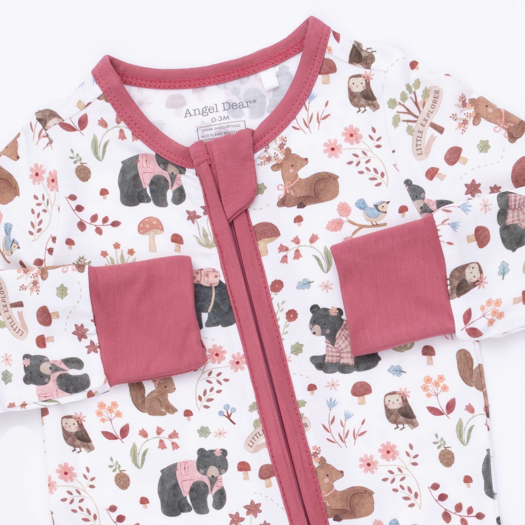 Southern Woodland Animals Pink - Convertible Romper