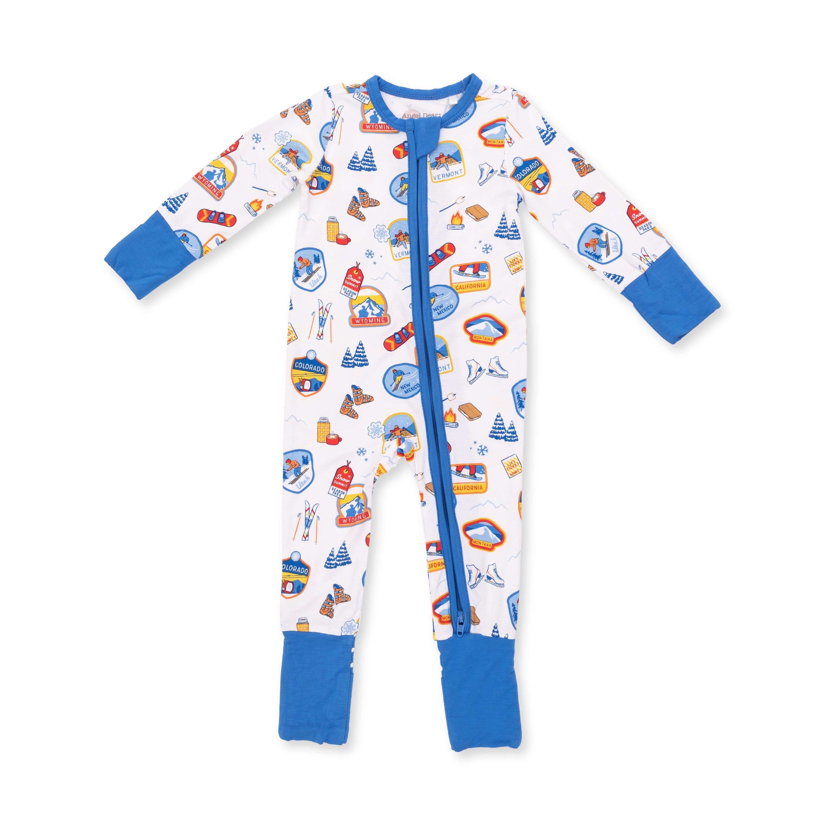 Vintage Ski Patches - Convertible Romper