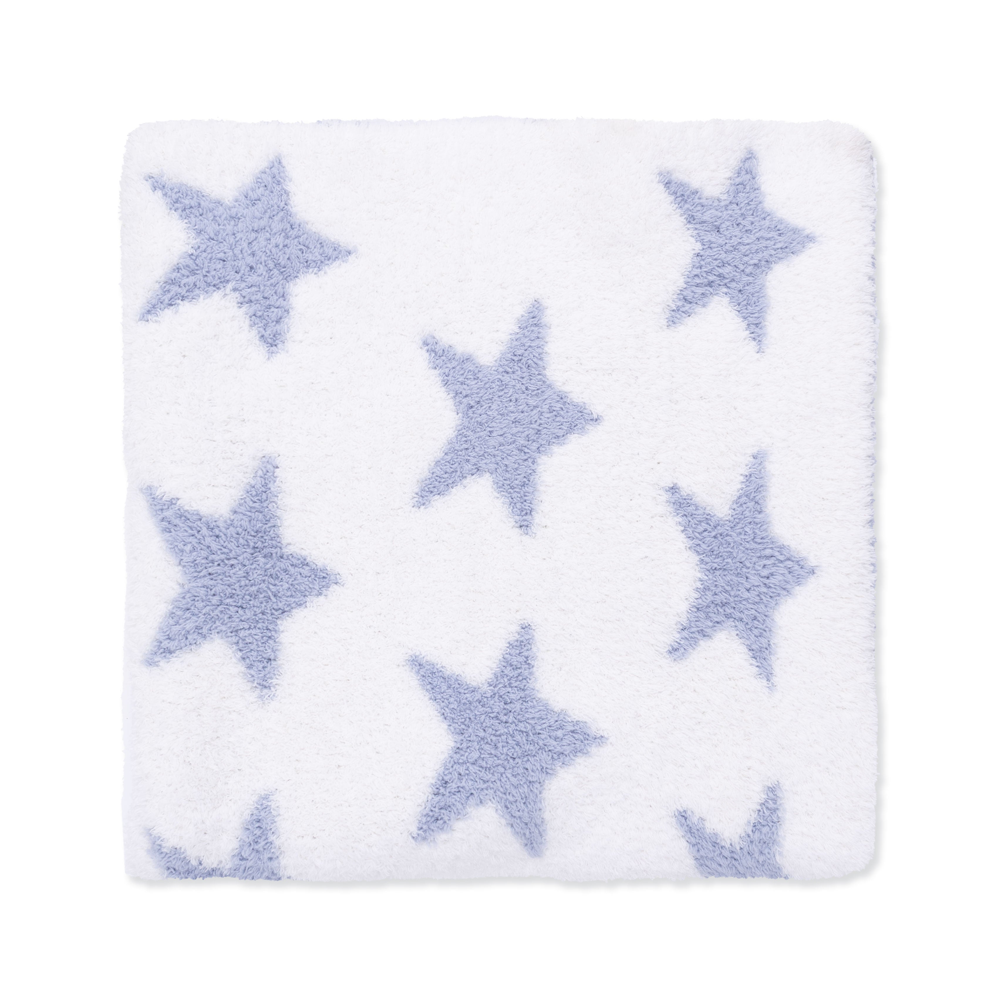 Chenille - Dusty Blue Star Blanket