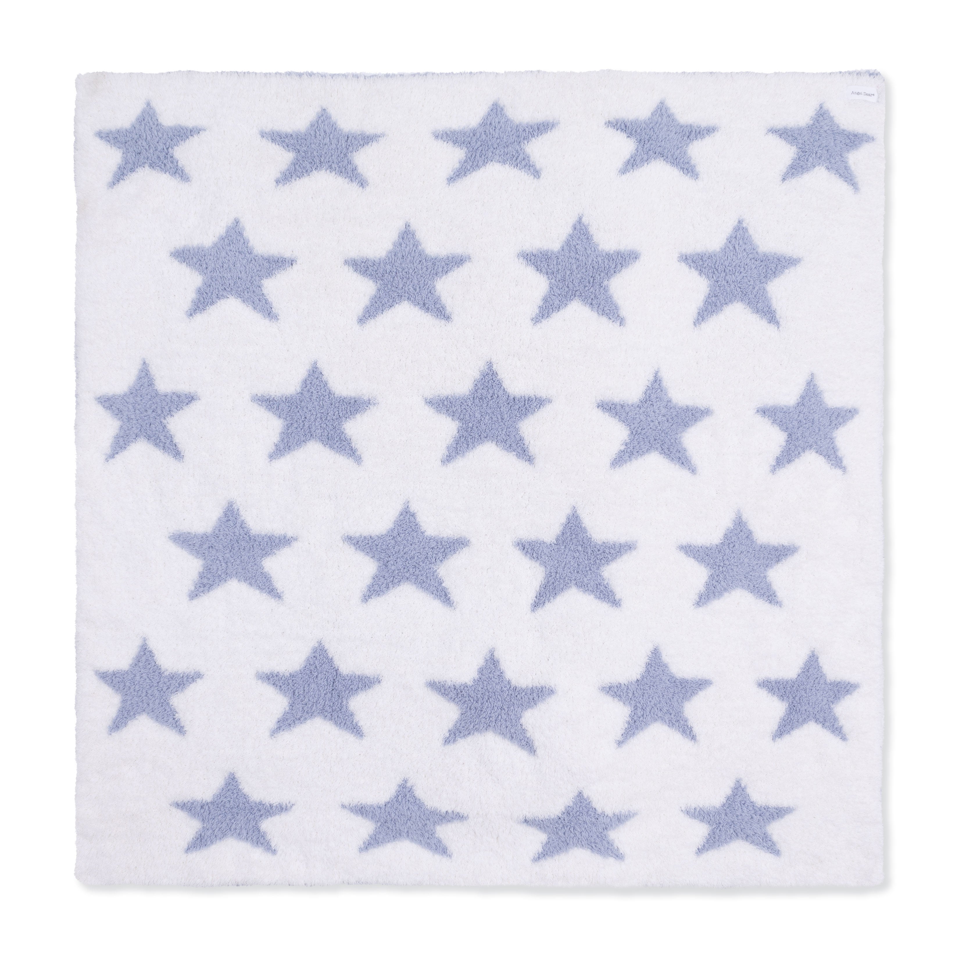 Chenille - Dusty Blue Star Blanket