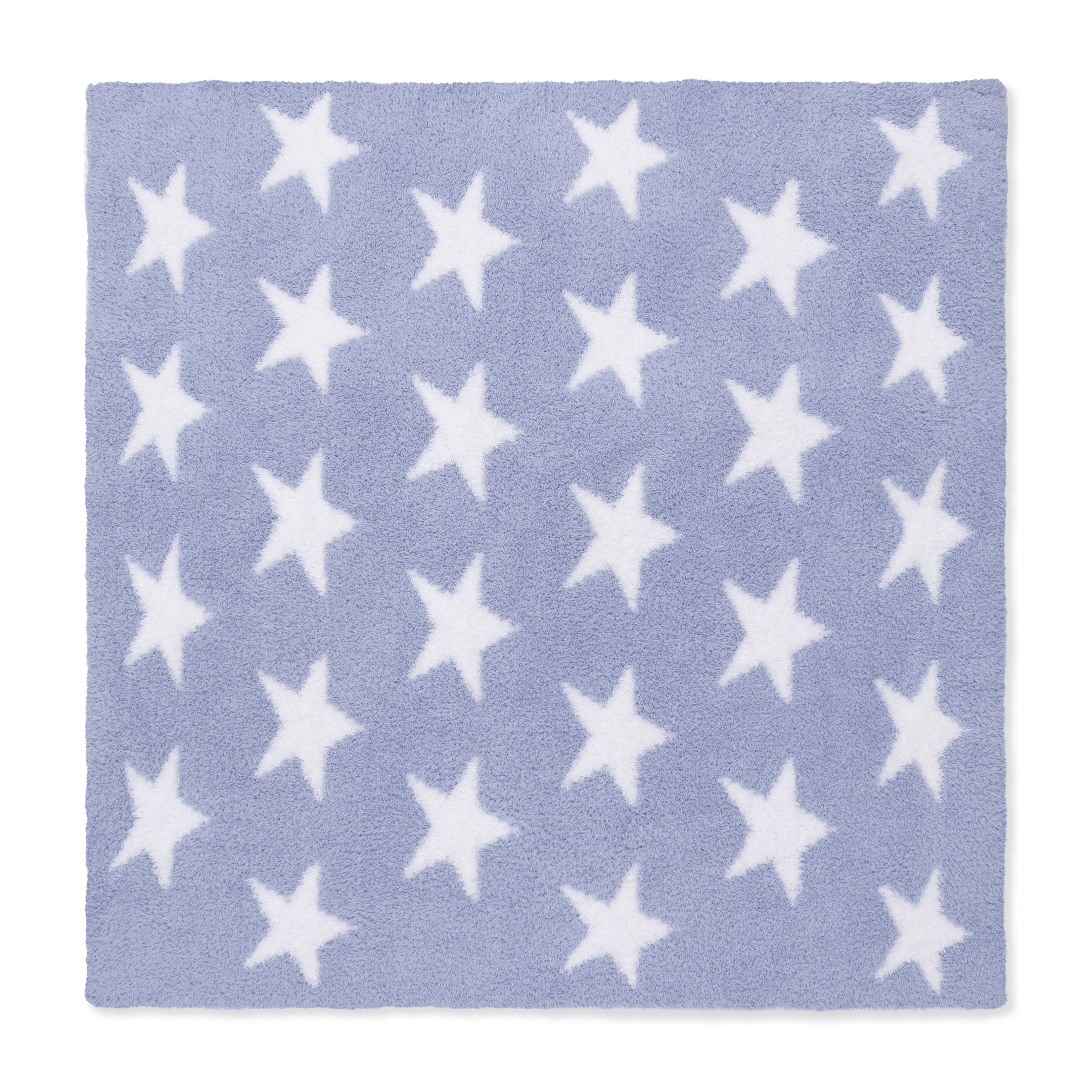 Chenille - Dusty Blue Star Blanket
