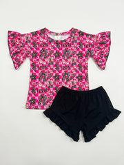 Feral checkered ruffle set