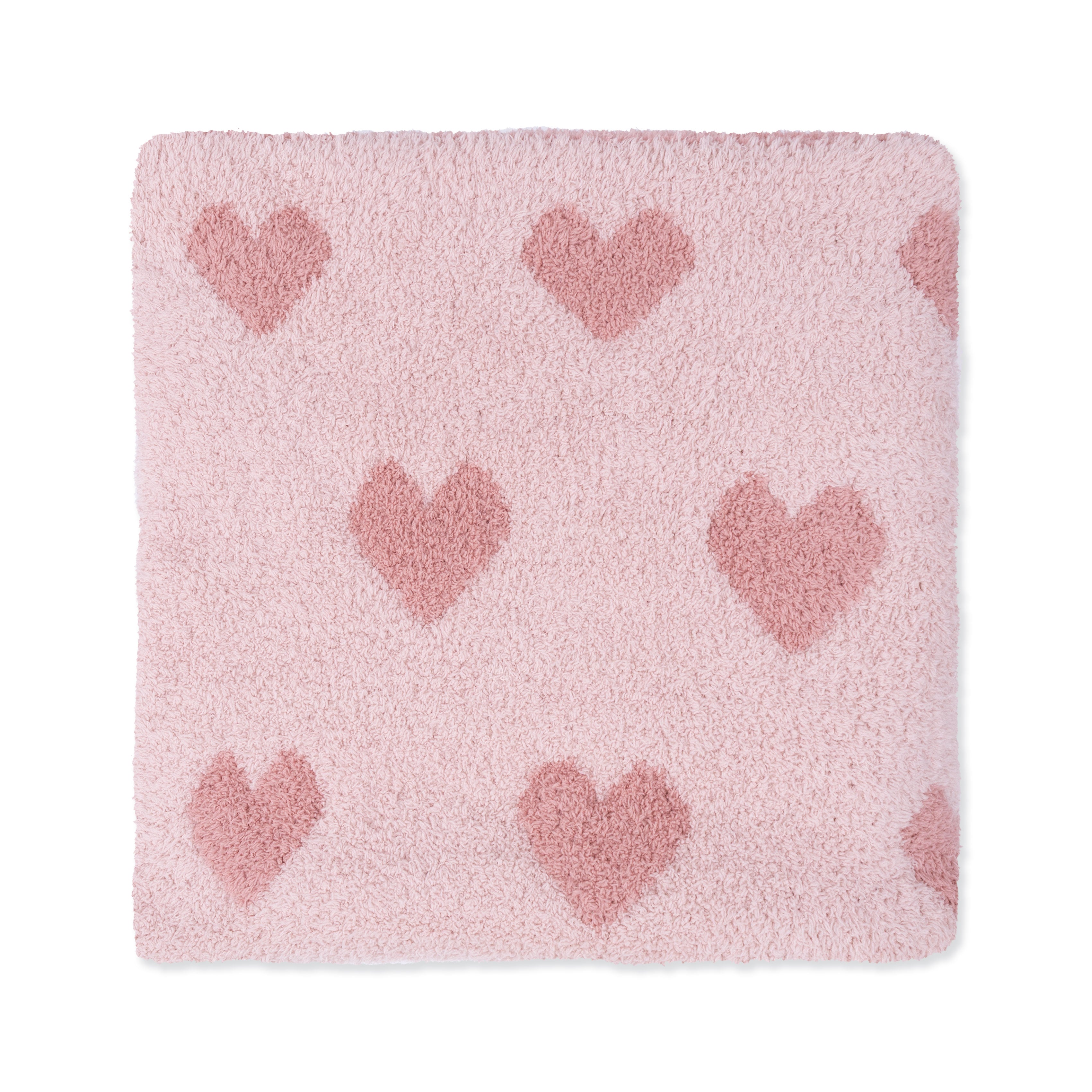 Blush and Rose Heart Blanket