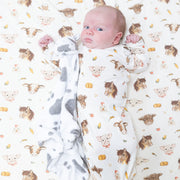 Vintage Baby Farm Animals - Knotted Gown